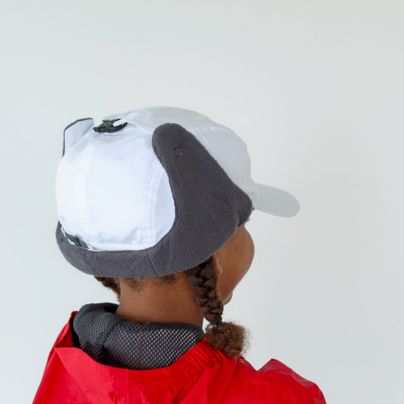 Kids Arctic Chill Winter Convertible Sun Hat - White-SwimZip UPF 50+ Sun Protective Swimwear & UV Zipper Rash Guards-pos8