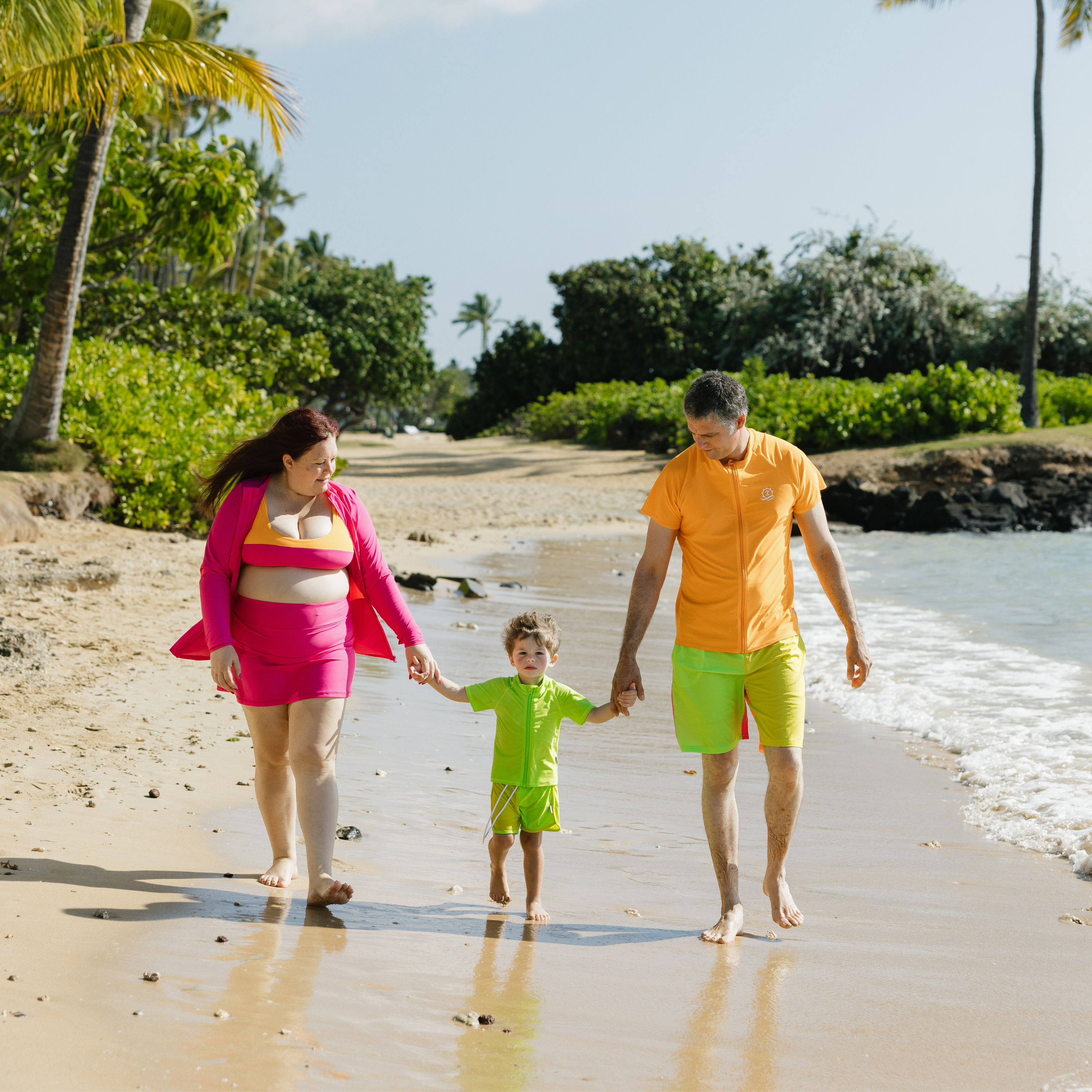 Women's Long Sleeve Rash Guard with Pockets | "Manic Magenta"-SwimZip UPF 50+ Sun Protective Swimwear & UV Zipper Rash Guards-pos6