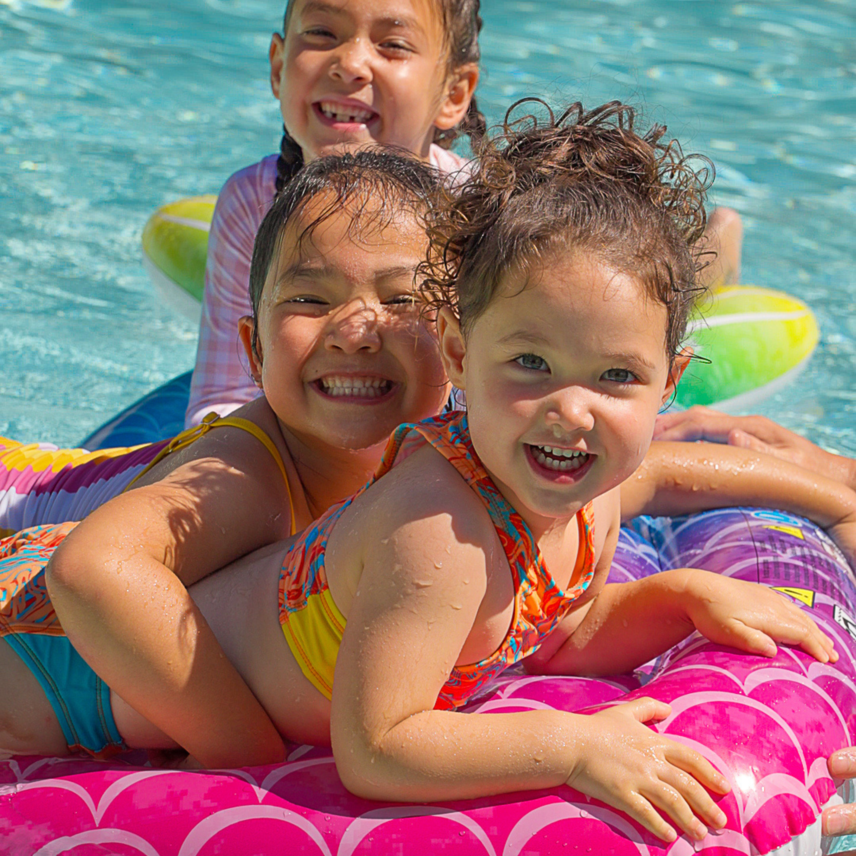 Girls Halter Top Bikini Set (2 Piece) | "Swirl"-SwimZip UPF 50+ Sun Protective Swimwear & UV Zipper Rash Guards-pos2
