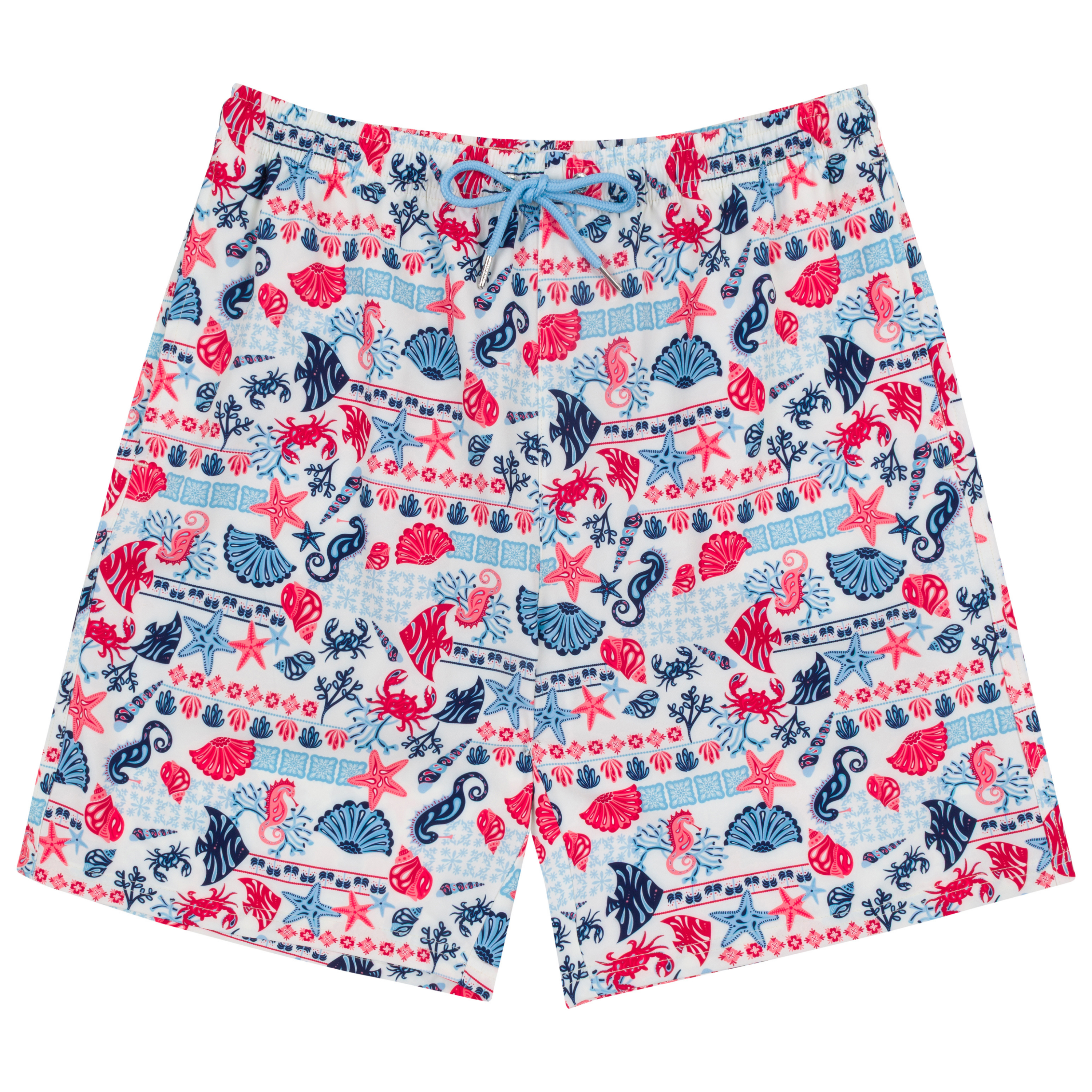 Men's 8" Swim Trunks Boxer Brief Liner | "Marina"-S-Marina-SwimZip UPF 50+ Sun Protective Swimwear & UV Zipper Rash Guards-pos1