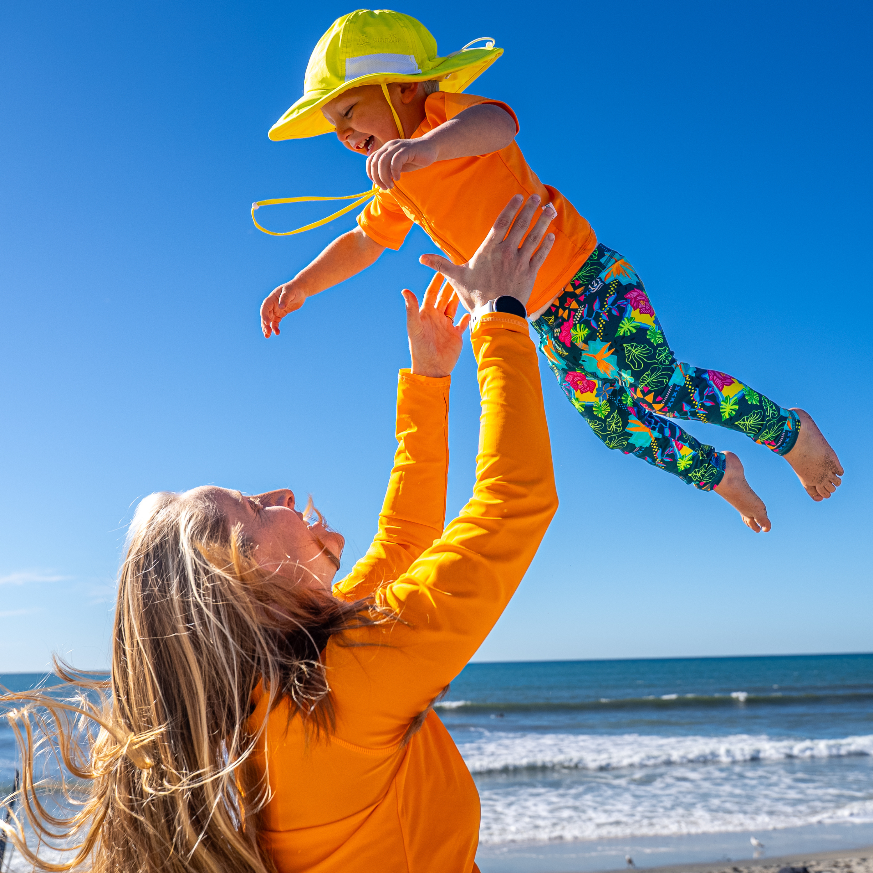 Kids Swim Pants | "Summer Max"-SwimZip UPF 50+ Sun Protective Swimwear & UV Zipper Rash Guards-pos2