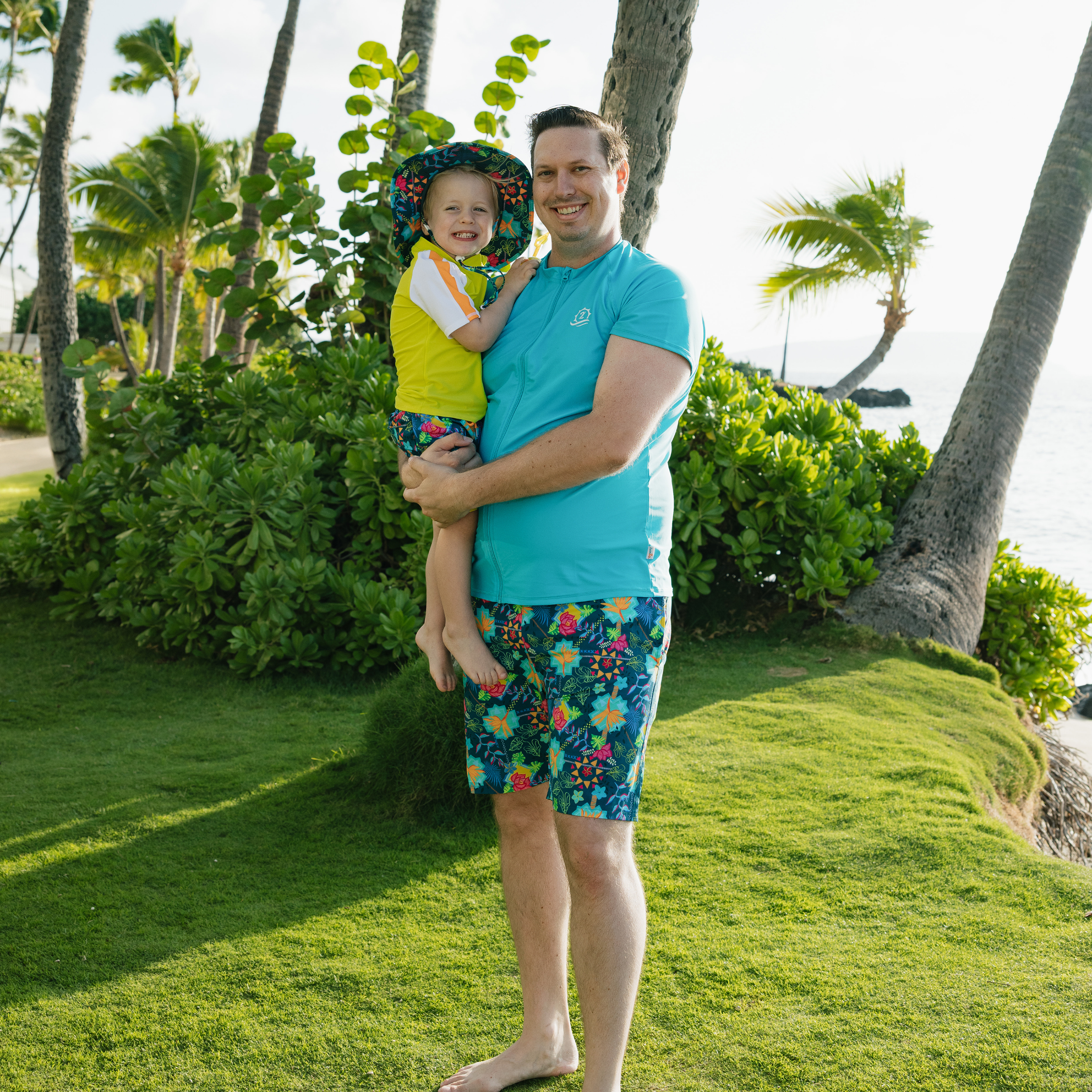 Men's 8" Swim Trunks Boxer Brief Liner | "Summer Max"-SwimZip UPF 50+ Sun Protective Swimwear & UV Zipper Rash Guards-pos2