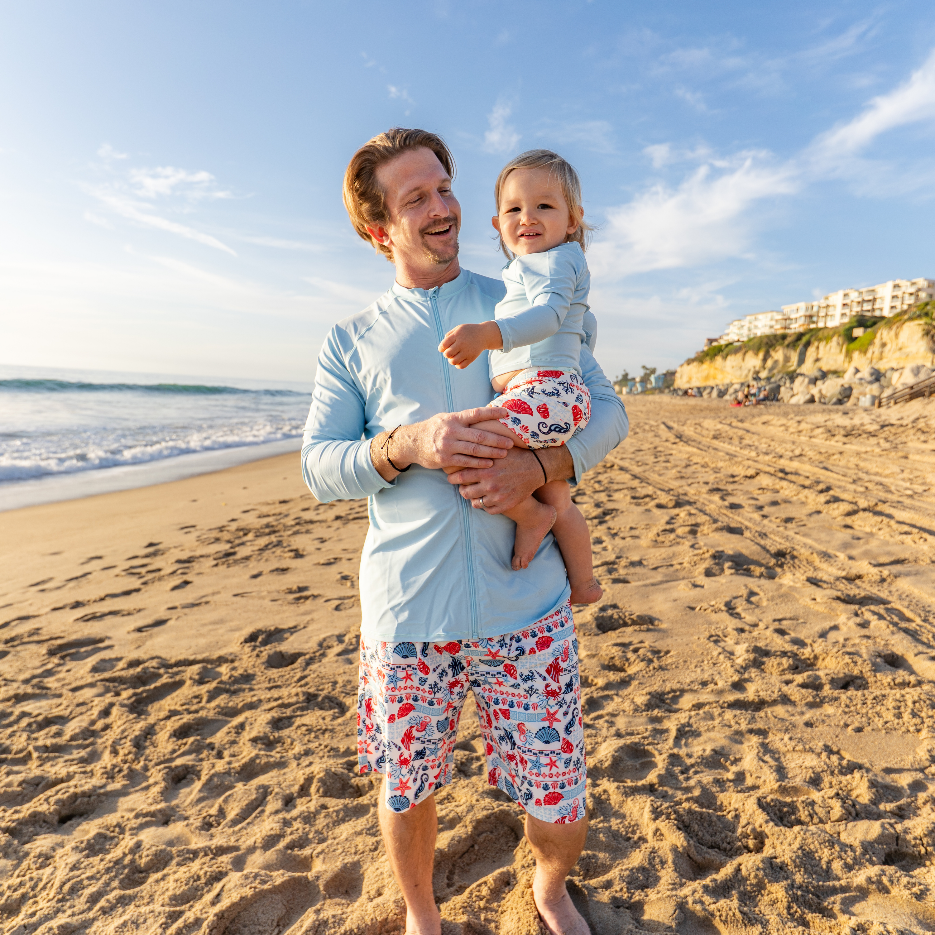 Men's 8" Swim Trunks Boxer Brief Liner | "Marina"-SwimZip UPF 50+ Sun Protective Swimwear & UV Zipper Rash Guards-pos2