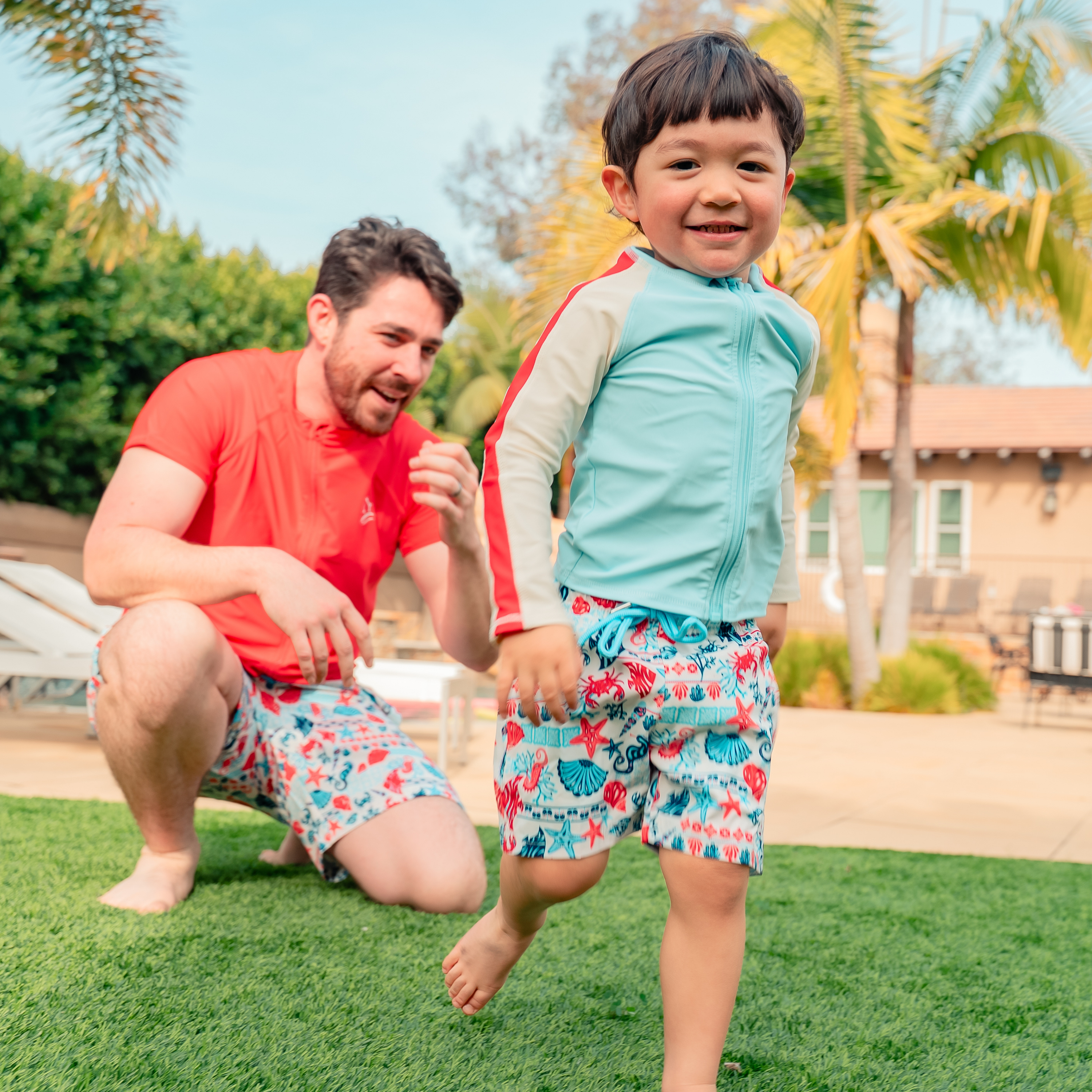 Men's 8" Swim Trunks Boxer Brief Liner | "Marina"-SwimZip UPF 50+ Sun Protective Swimwear & UV Zipper Rash Guards-pos3