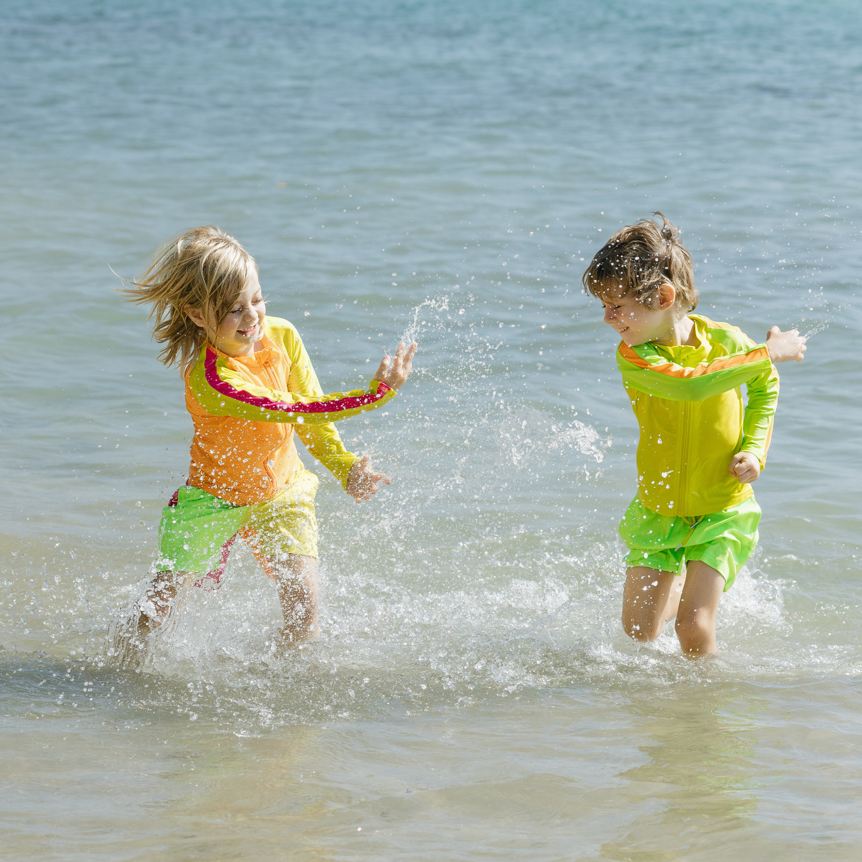 Boys Long Sleeve Zipper Rash Guard and Swim Trunk Set | "Volt"-SwimZip UPF 50+ Sun Protective Swimwear & UV Zipper Rash Guards-pos8