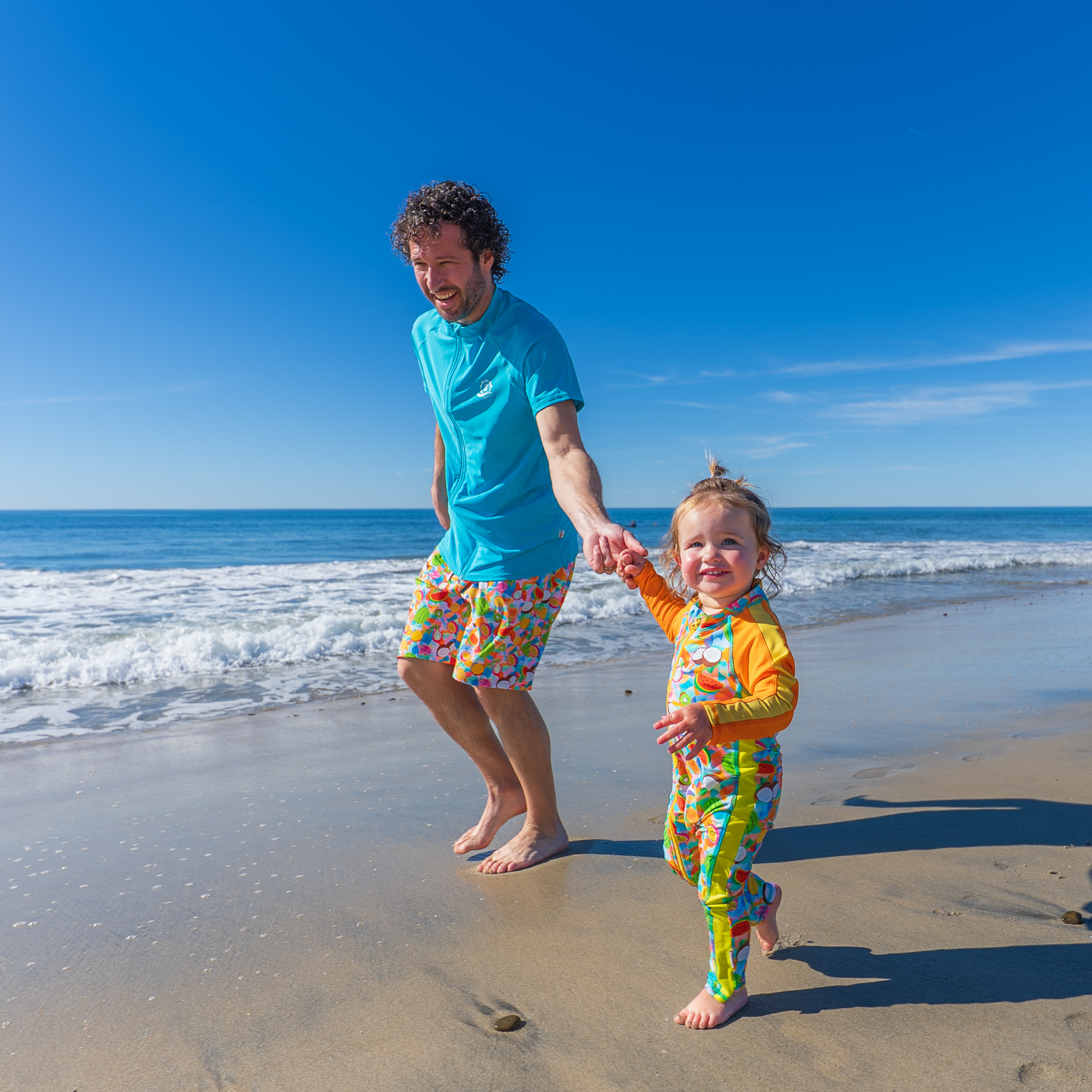 Men's 8" Swim Trunks Boxer Brief Liner | "Fruit Salad"-SwimZip UPF 50+ Sun Protective Swimwear & UV Zipper Rash Guards-pos9