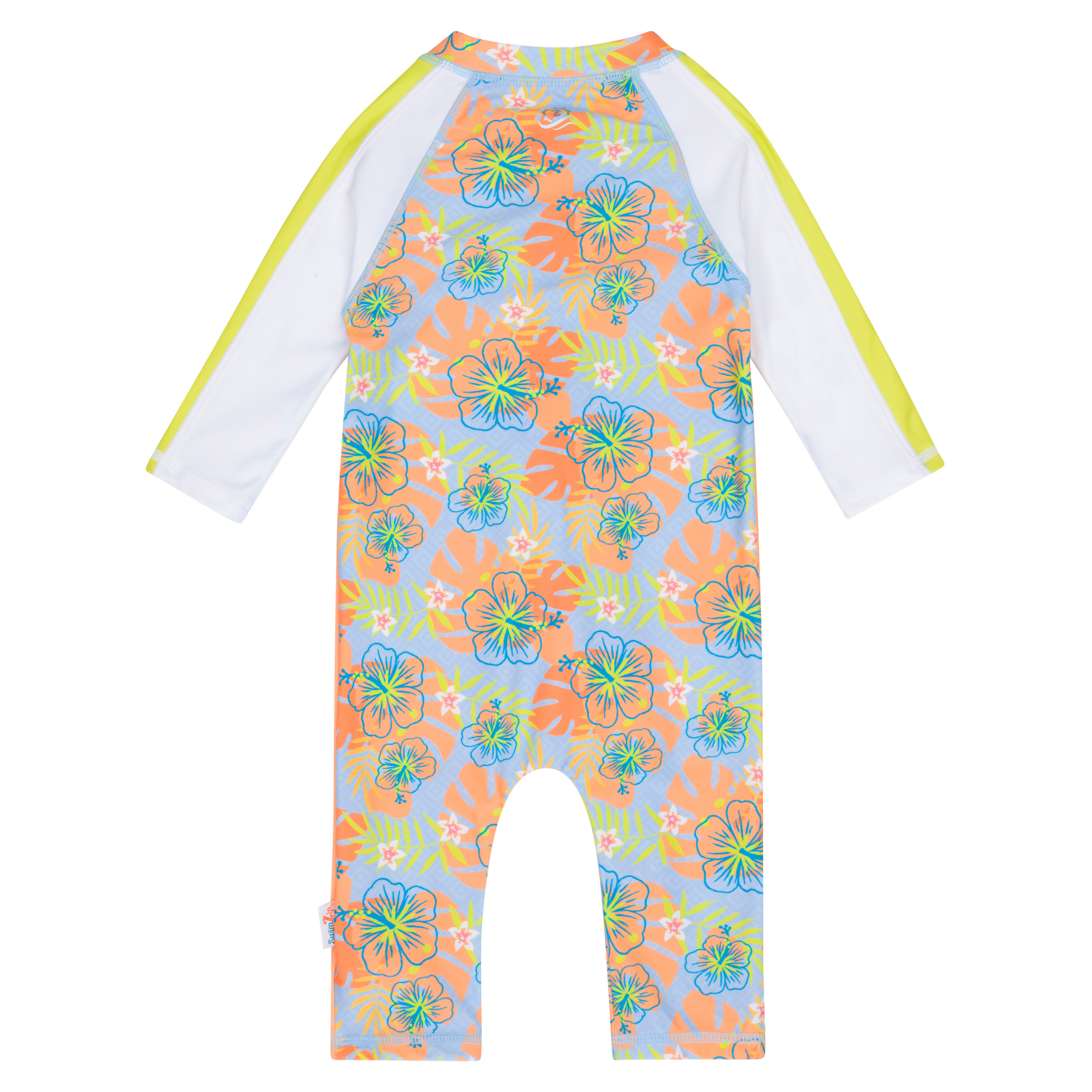 Sunsuit - Long Sleeve Romper Swimsuit | "Groovy"-SwimZip UPF 50+ Sun Protective Swimwear & UV Zipper Rash Guards-pos8