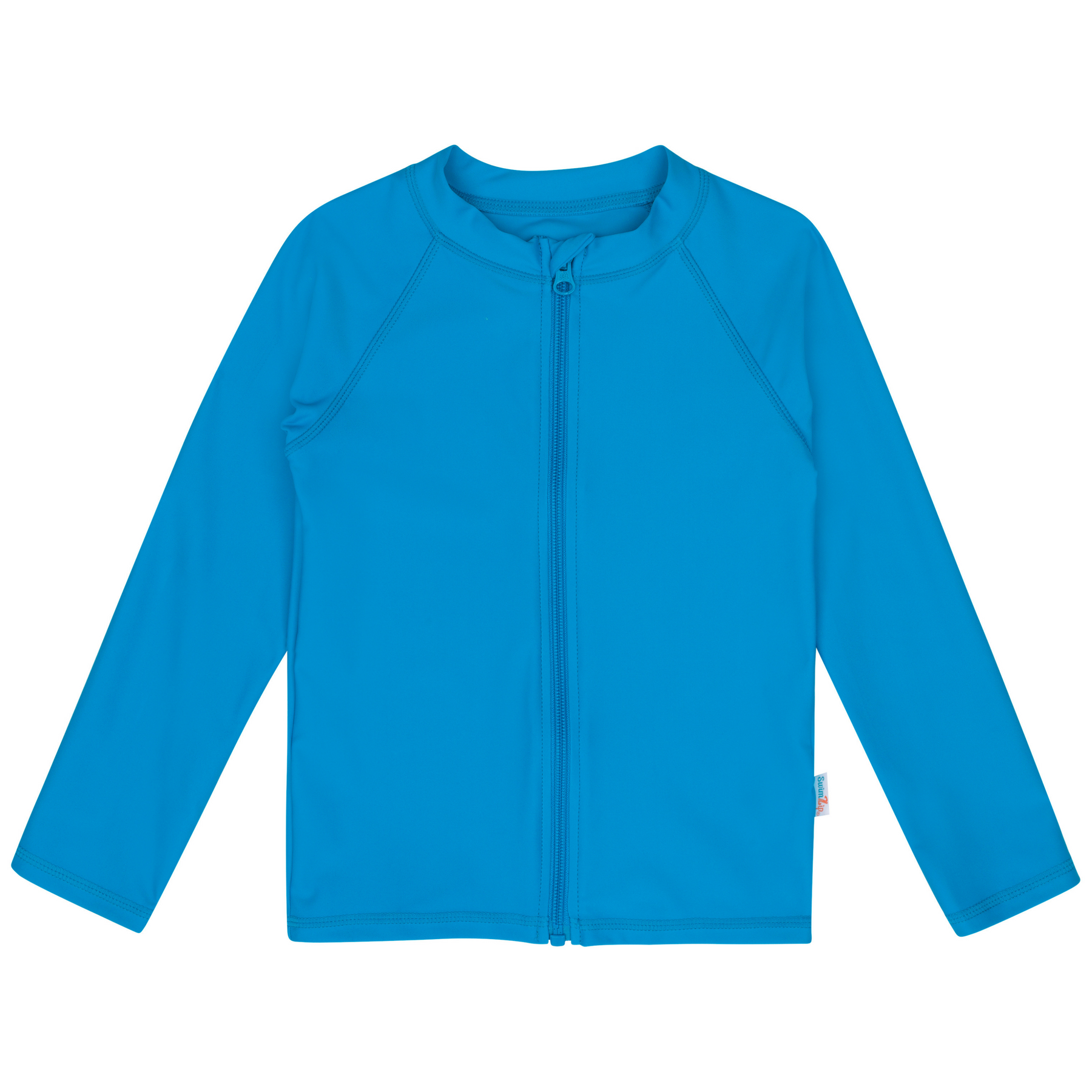 Kids Green Gingerbread Christmas Long Sleeve Rash Guard Swim Shirt With UPF 50+ main image 1