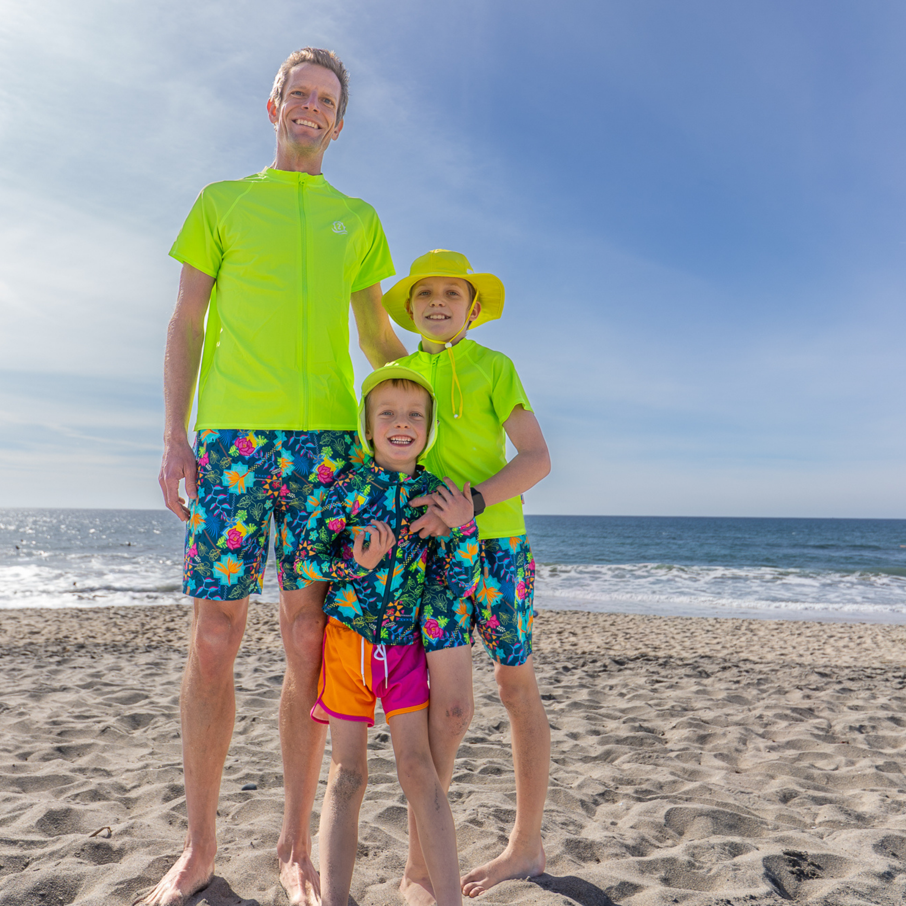 Men's 8" Swim Trunks Boxer Brief Liner | "Summer Max"-SwimZip UPF 50+ Sun Protective Swimwear & UV Zipper Rash Guards-pos3