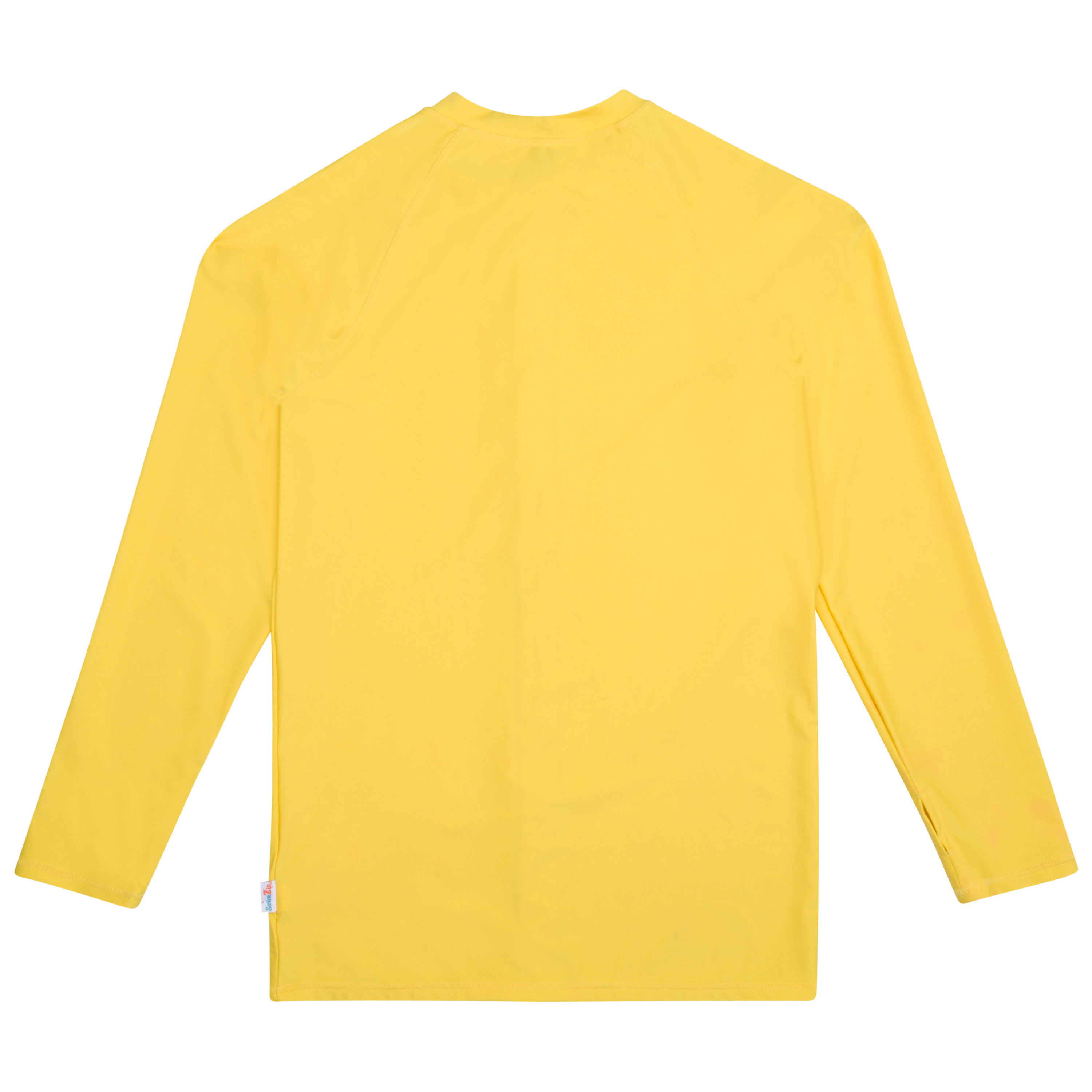 Men's Long Sleeve Rash Guard | "Yellow”-SwimZip UPF 50+ Sun Protective Swimwear & UV Zipper Rash Guards-pos11