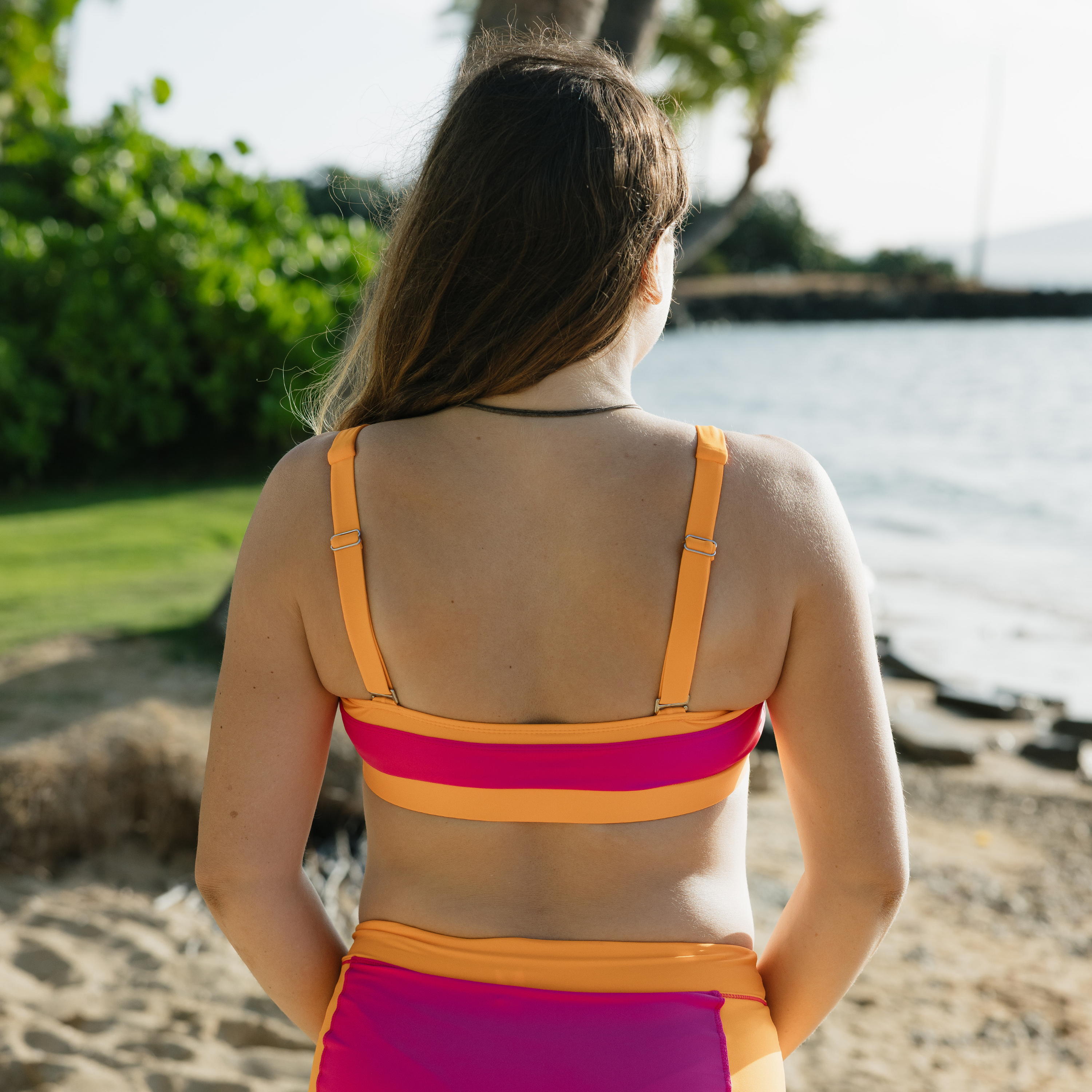 Women's Scoop Neck Bikini Top | "Surge"-SwimZip UPF 50+ Sun Protective Swimwear & UV Zipper Rash Guards-pos10