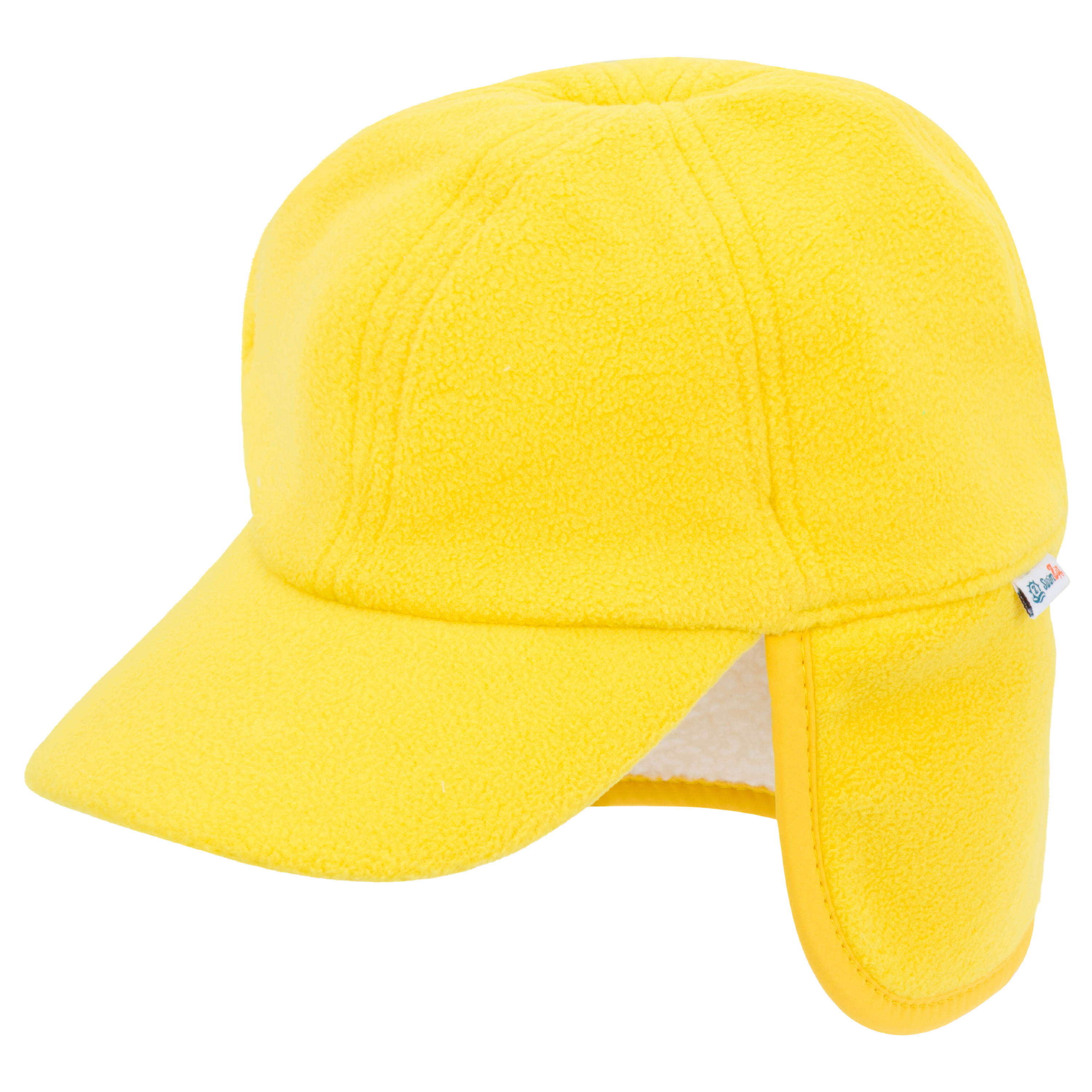 Kids Frosty Fleece Winter Flap Hat - Radiant Yellow-0-6 Month-Radiant Yellow-SwimZip UPF 50+ Sun Protective Swimwear & UV Zipper Rash Guards-pos1