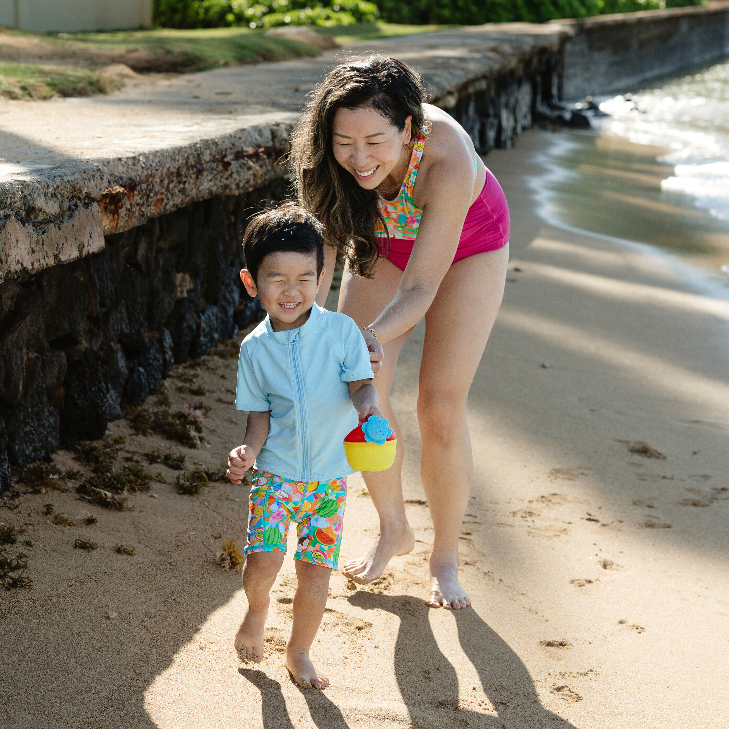 Women's Halter Bikini Top | "Fruit Salad"-SwimZip UPF 50+ Sun Protective Swimwear & UV Zipper Rash Guards-pos7