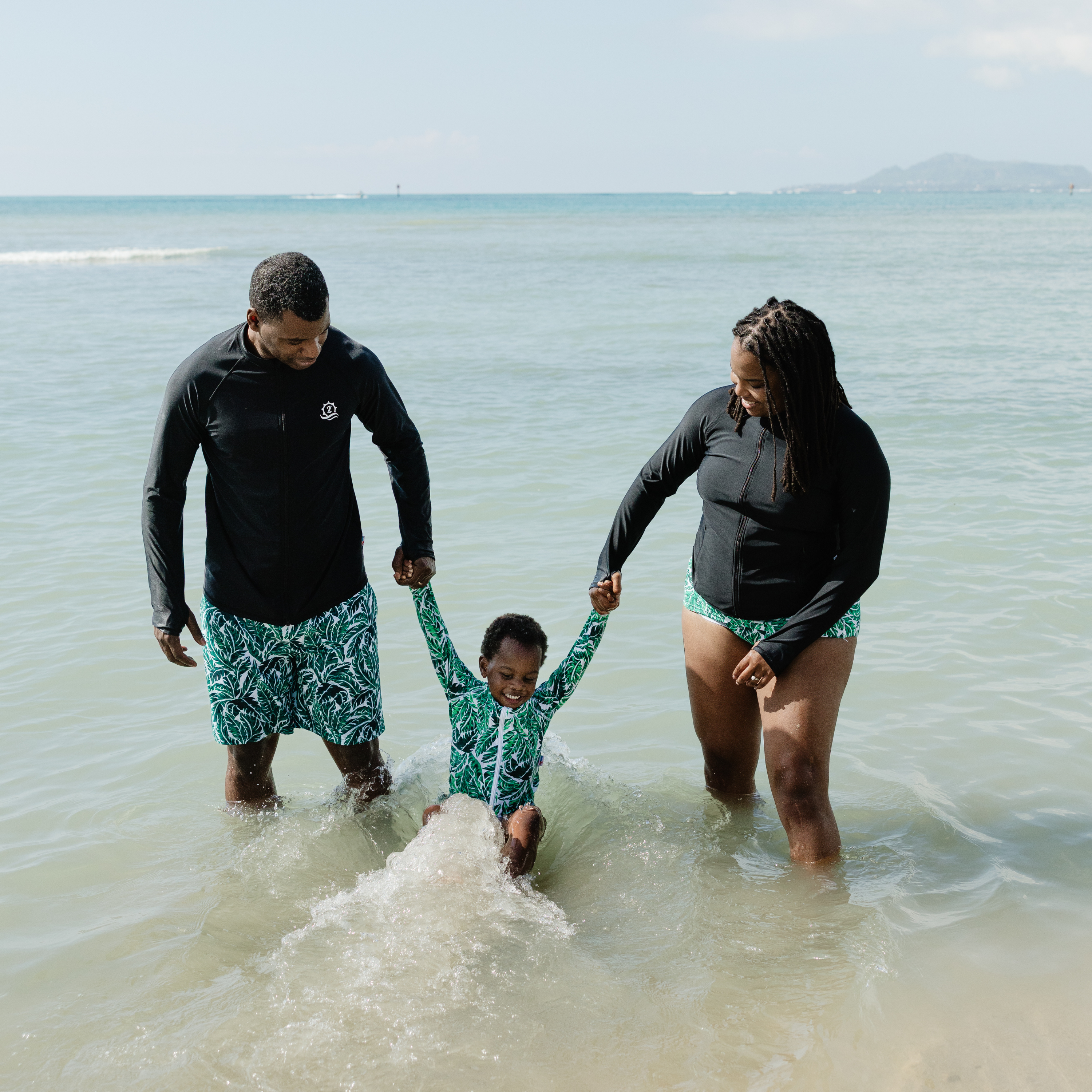 Women's Long Sleeve Rash Guard with Pockets | "Black"-SwimZip UPF 50+ Sun Protective Swimwear & UV Zipper Rash Guards-pos9