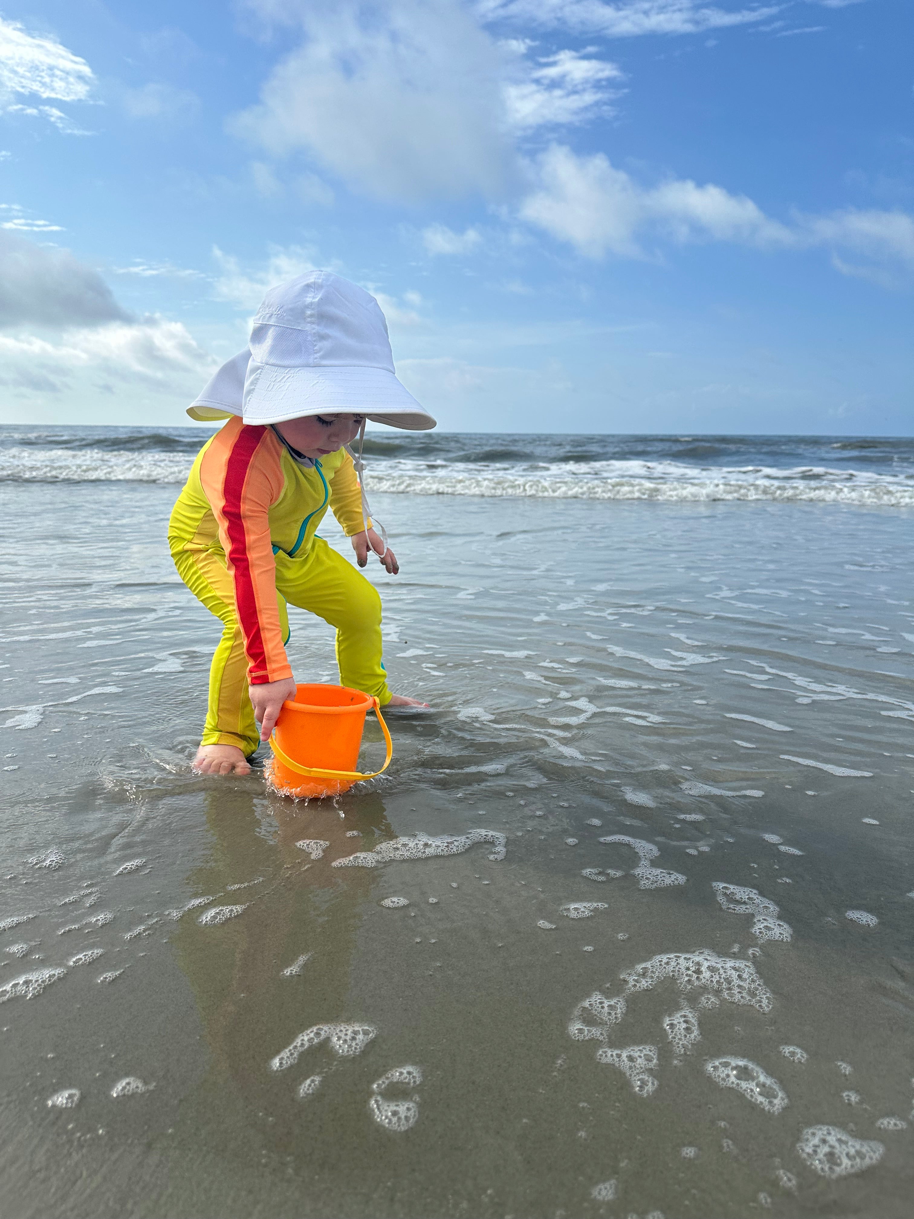 Sunsuit - Long Sleeve Romper Swimsuit | "Color Pop"-SwimZip UPF 50+ Sun Protective Swimwear & UV Zipper Rash Guards-pos6