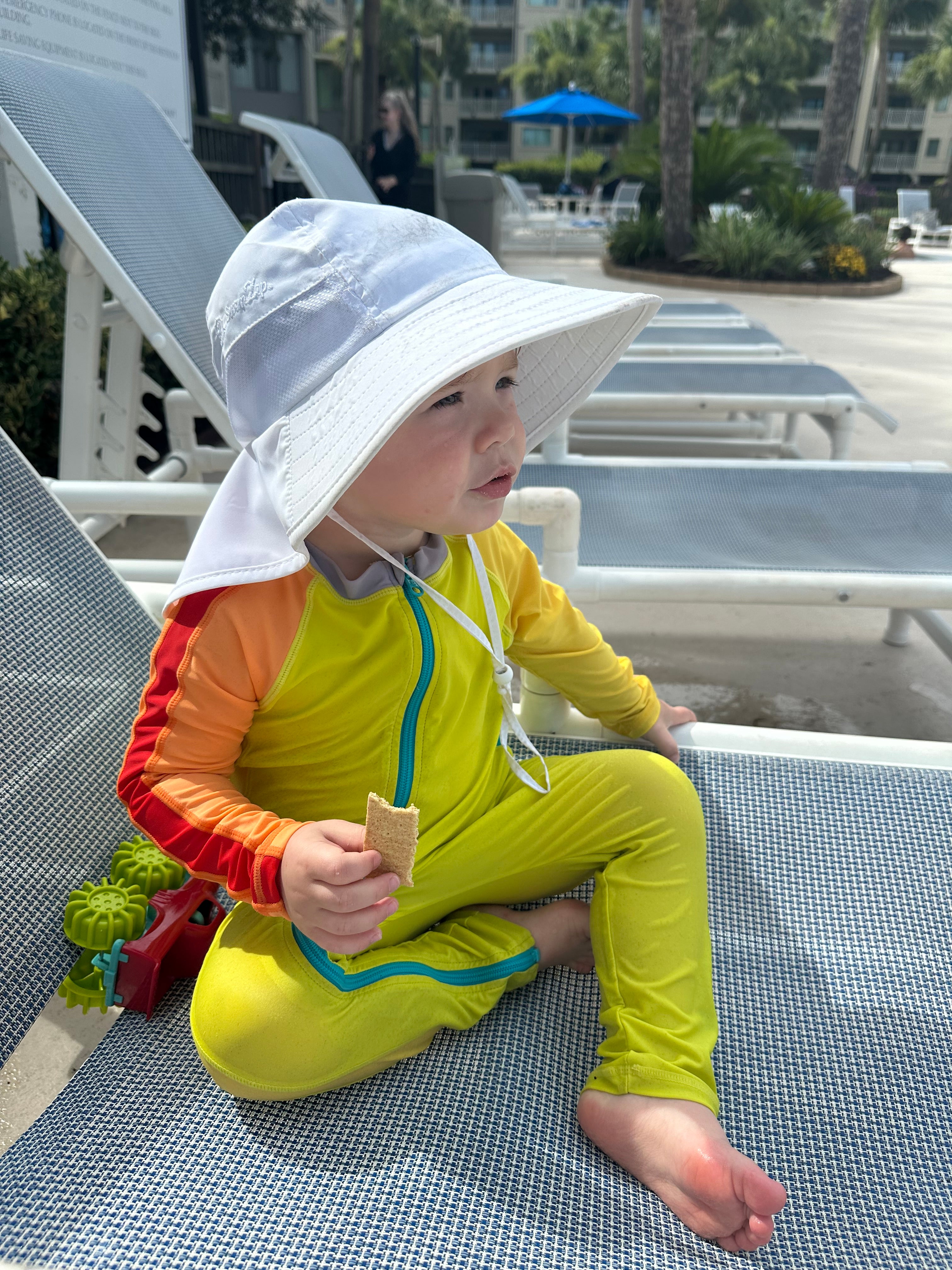 Sunsuit - Long Sleeve Romper Swimsuit | "Color Pop"-SwimZip UPF 50+ Sun Protective Swimwear & UV Zipper Rash Guards-pos8