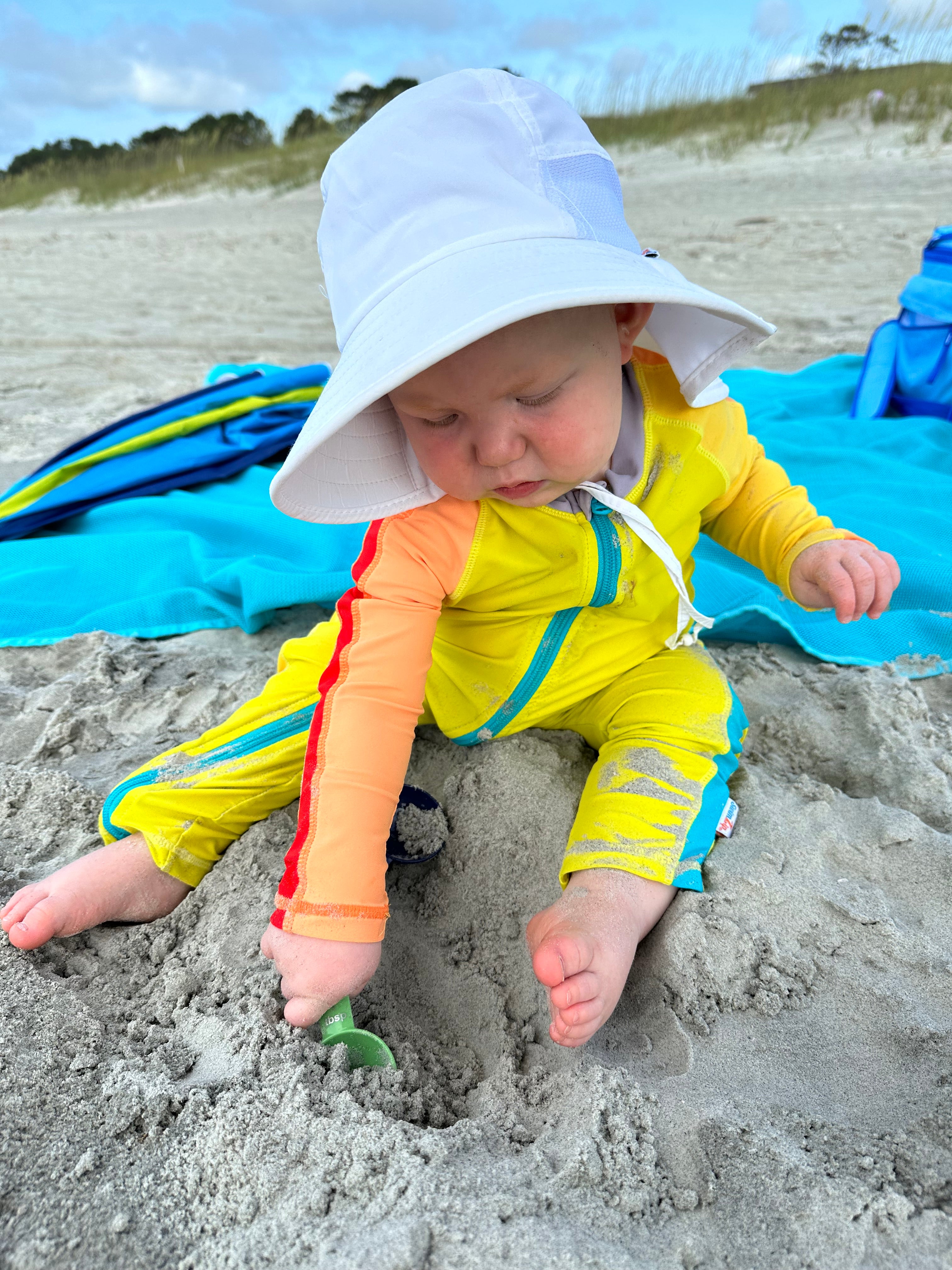 Sunsuit - Long Sleeve Romper Swimsuit | "Color Pop"-SwimZip UPF 50+ Sun Protective Swimwear & UV Zipper Rash Guards-pos3