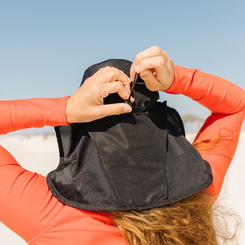 Adult Wide Brim + Flap Neck Sun Protective Adventure Hats-SwimZip UPF 50+ Sun Protective Swimwear & UV Zipper Rash Guards-pos9