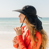 Adult Wide Brim + Flap Neck Sun Protective Adventure Hats-SwimZip UPF 50+ Sun Protective Swimwear & UV Zipper Rash Guards-pos8