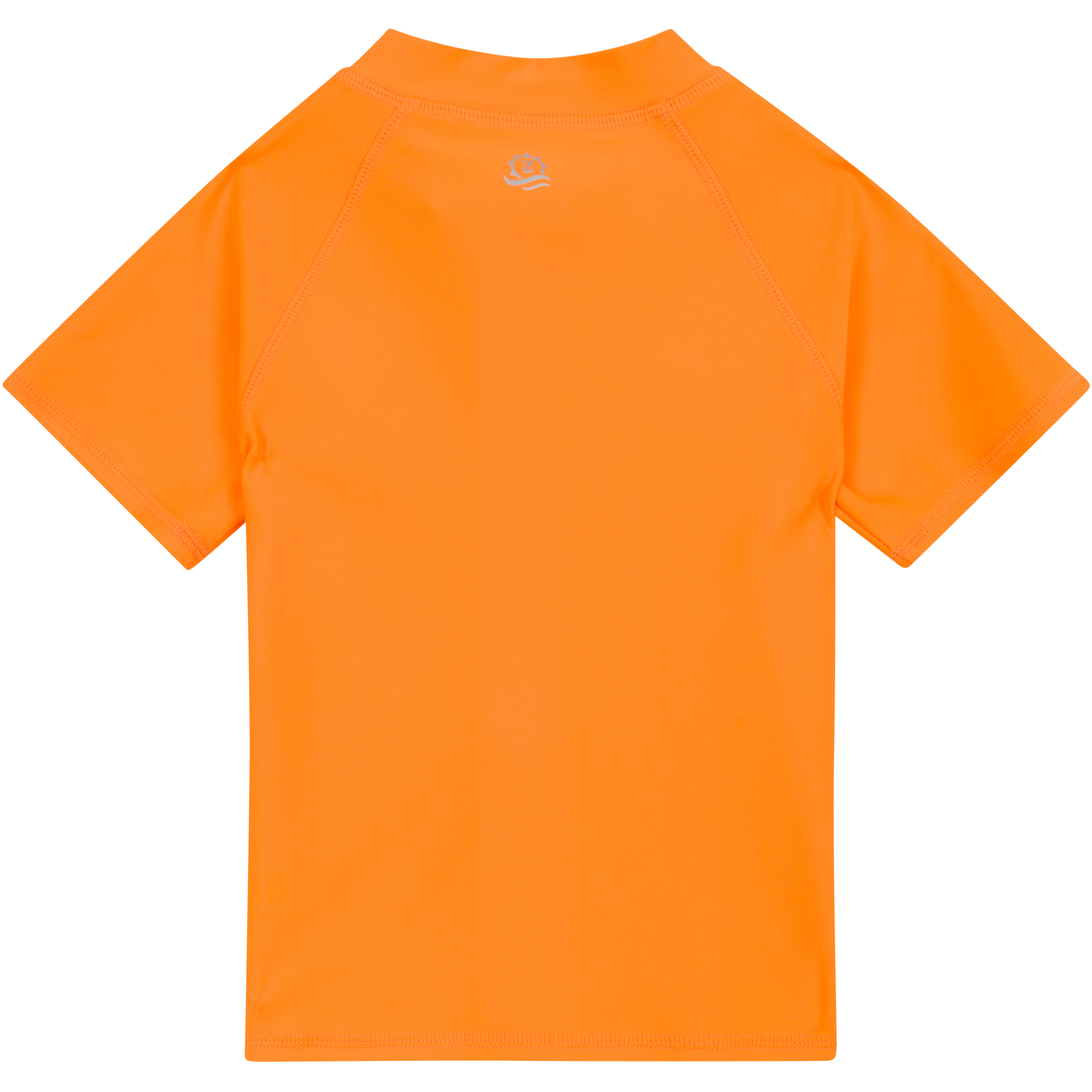 Kids Short Sleeve Zipper Rash Guard Swim Shirt | “Orange”-SwimZip UPF 50+ Sun Protective Swimwear & UV Zipper Rash Guards-pos11