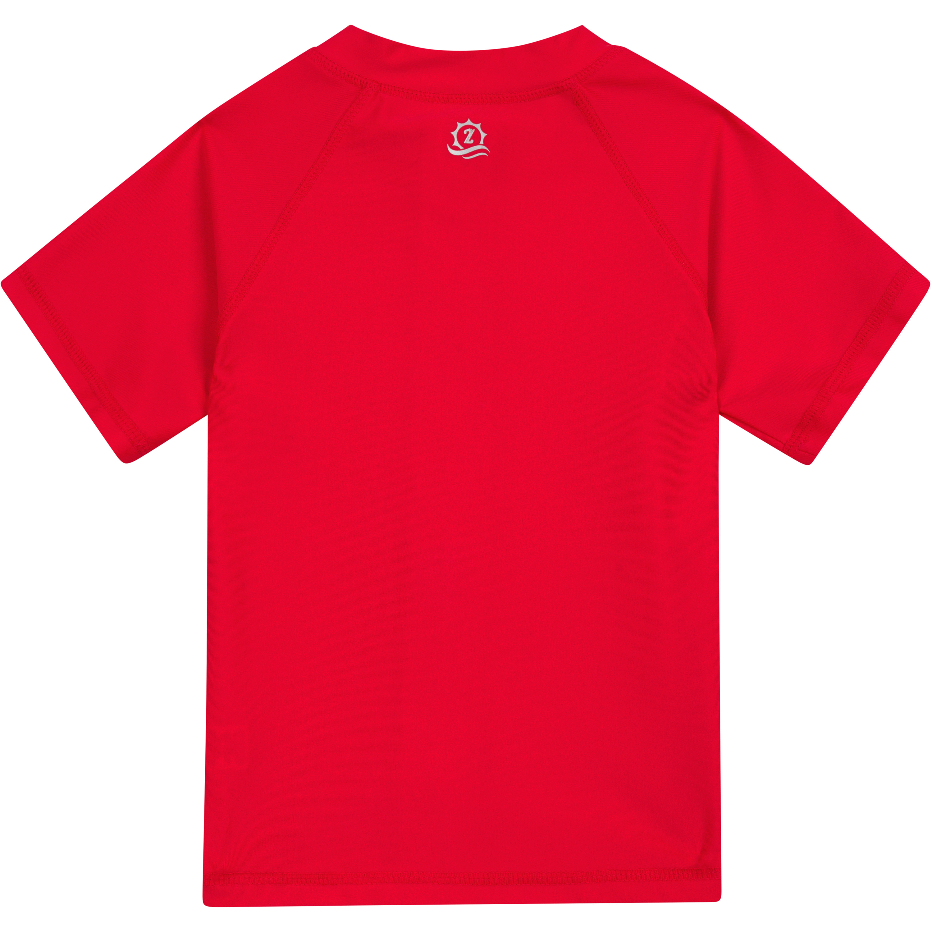 Kids Short Sleeve Zipper Rash Guard Swim Shirt | “Red”-SwimZip UPF 50+ Sun Protective Swimwear & UV Zipper Rash Guards-pos11