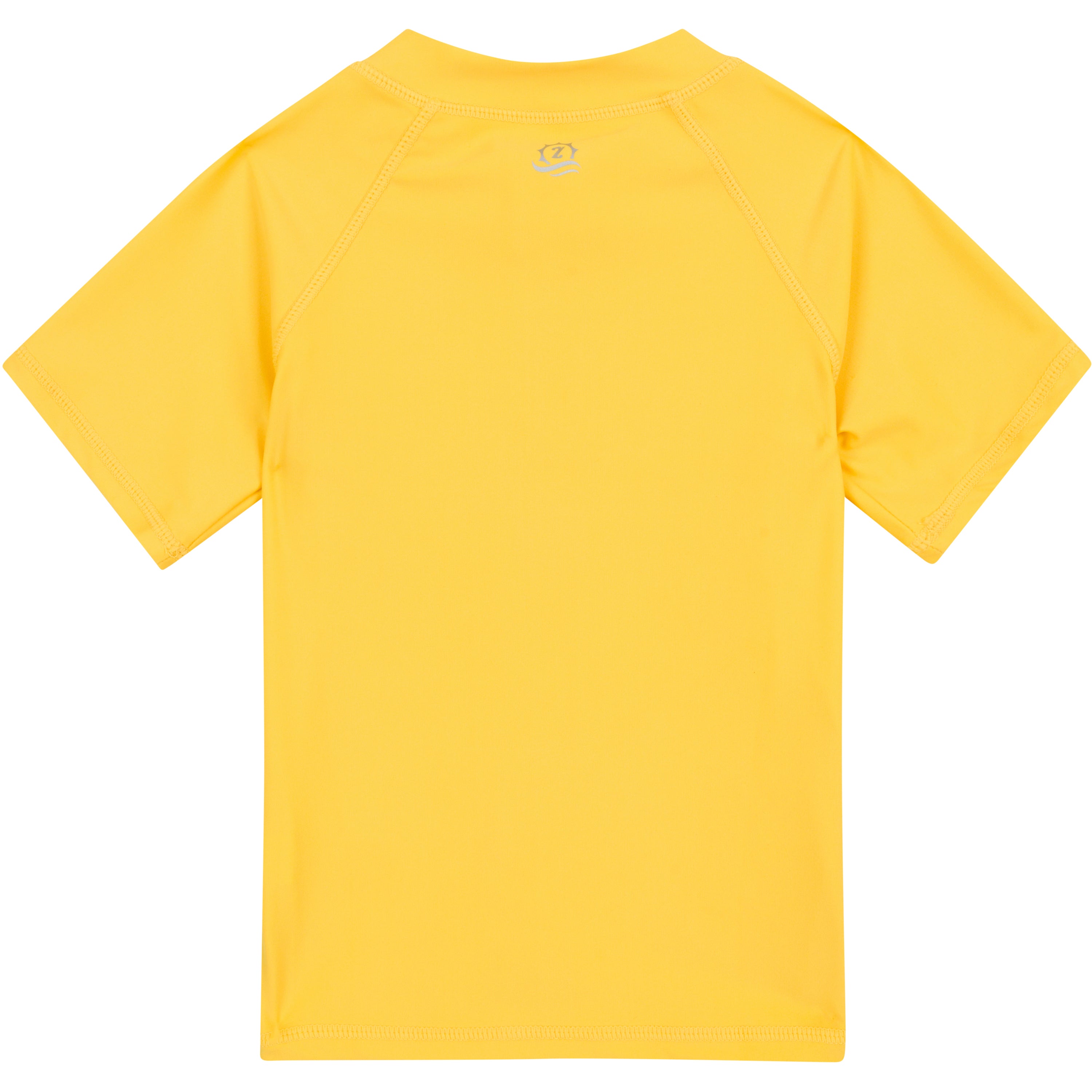 Kids Short Sleeve Zipper Rash Guard Swim Shirt | “Yellow”-SwimZip UPF 50+ Sun Protective Swimwear & UV Zipper Rash Guards-pos12