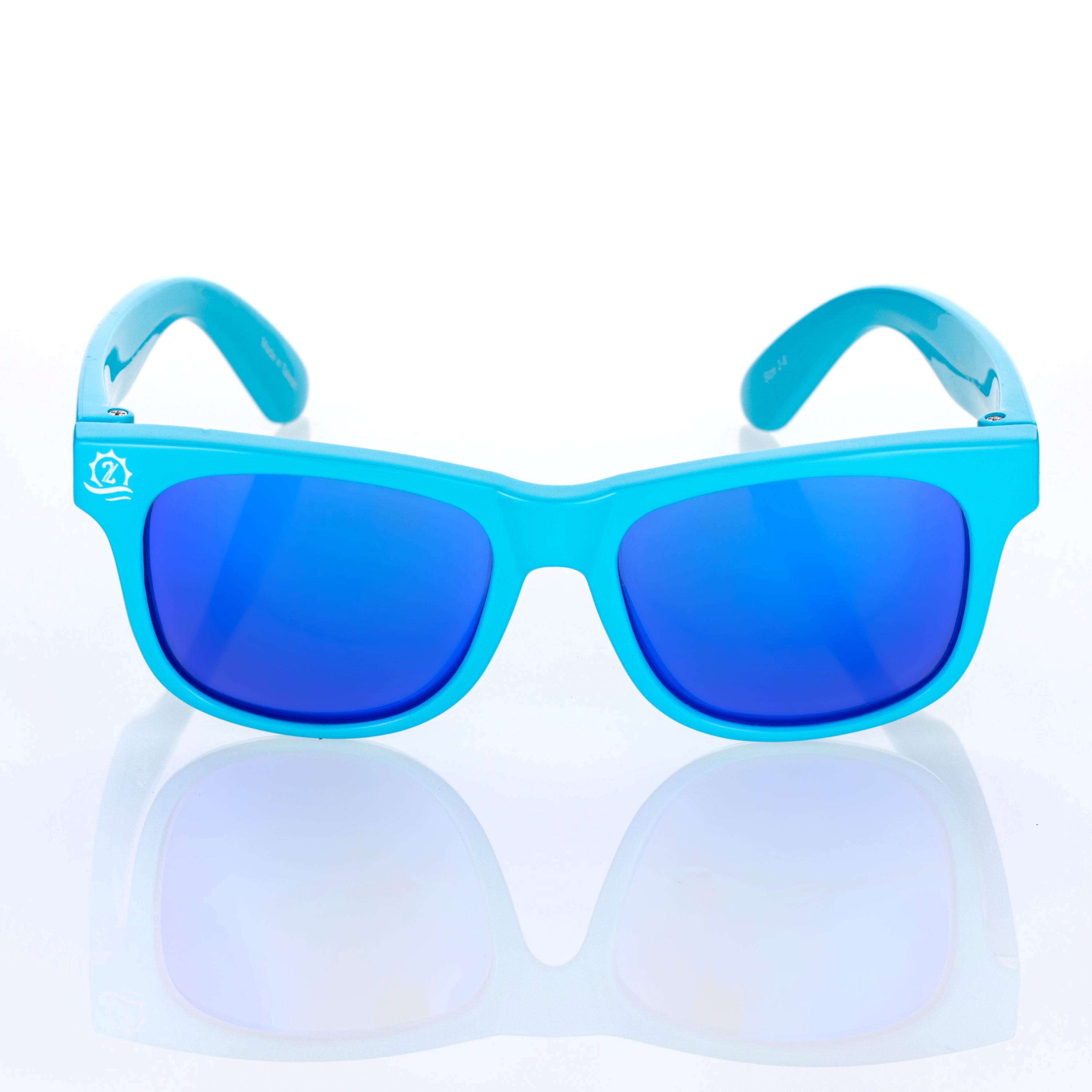 Kids Wayfarer Sunglasses - Scuba Blue-SwimZip UPF 50+ Sun Protective Swimwear & UV Zipper Rash Guards-pos7