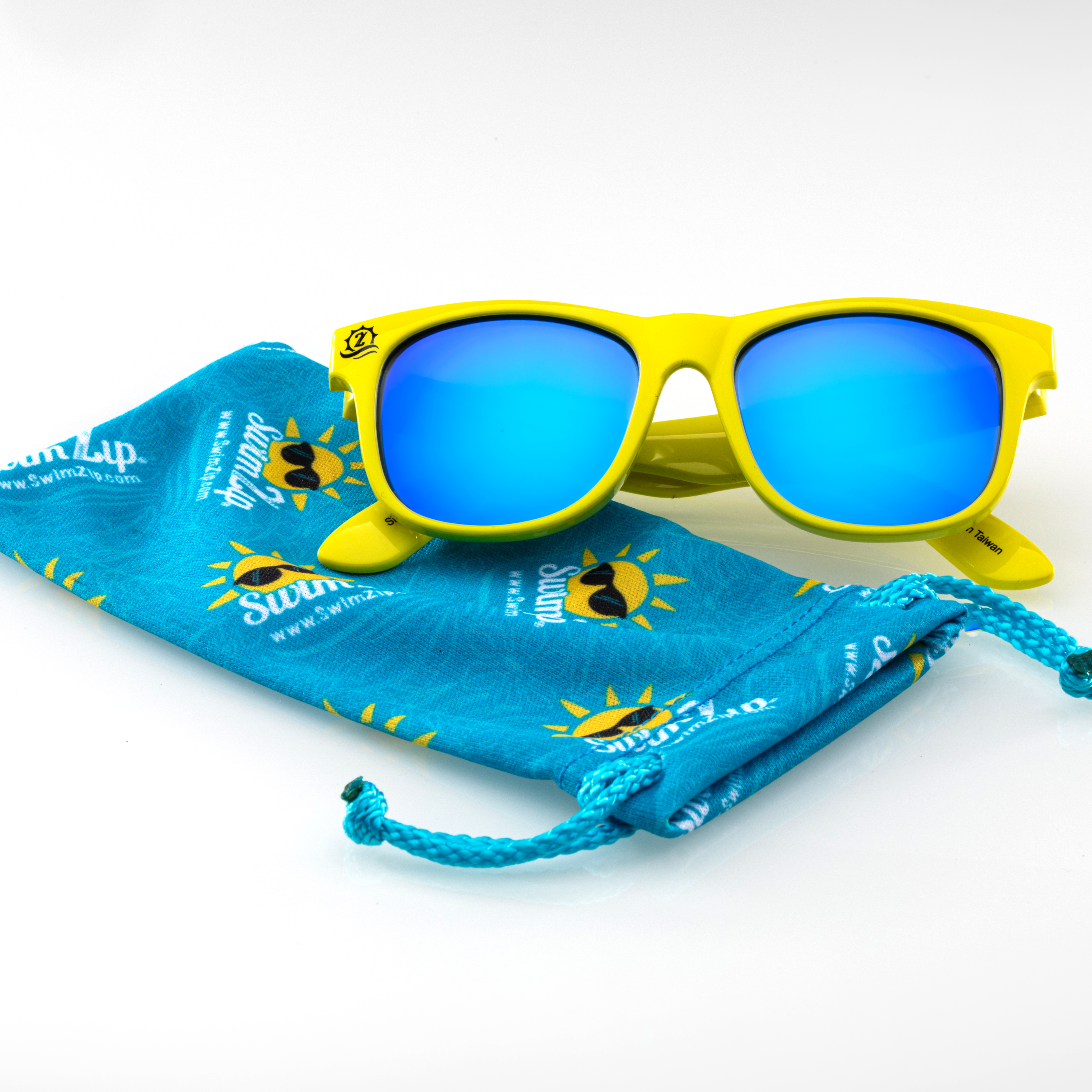 Kids Wayfarer Sunglasses - Sulphur Yellow-SwimZip UPF 50+ Sun Protective Swimwear & UV Zipper Rash Guards-pos4