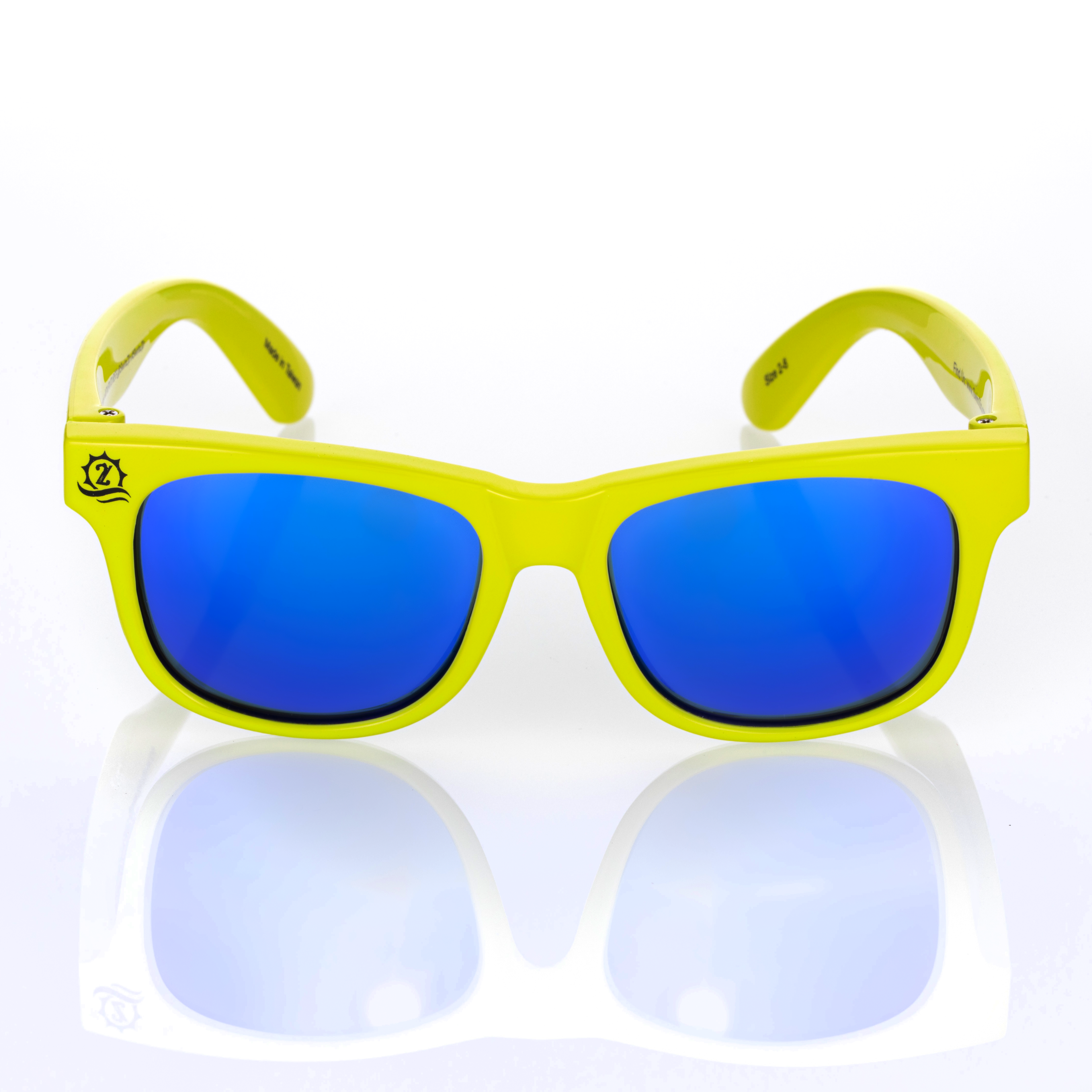 Kids Wayfarer Sunglasses - Sulphur Yellow-SwimZip UPF 50+ Sun Protective Swimwear & UV Zipper Rash Guards-pos8