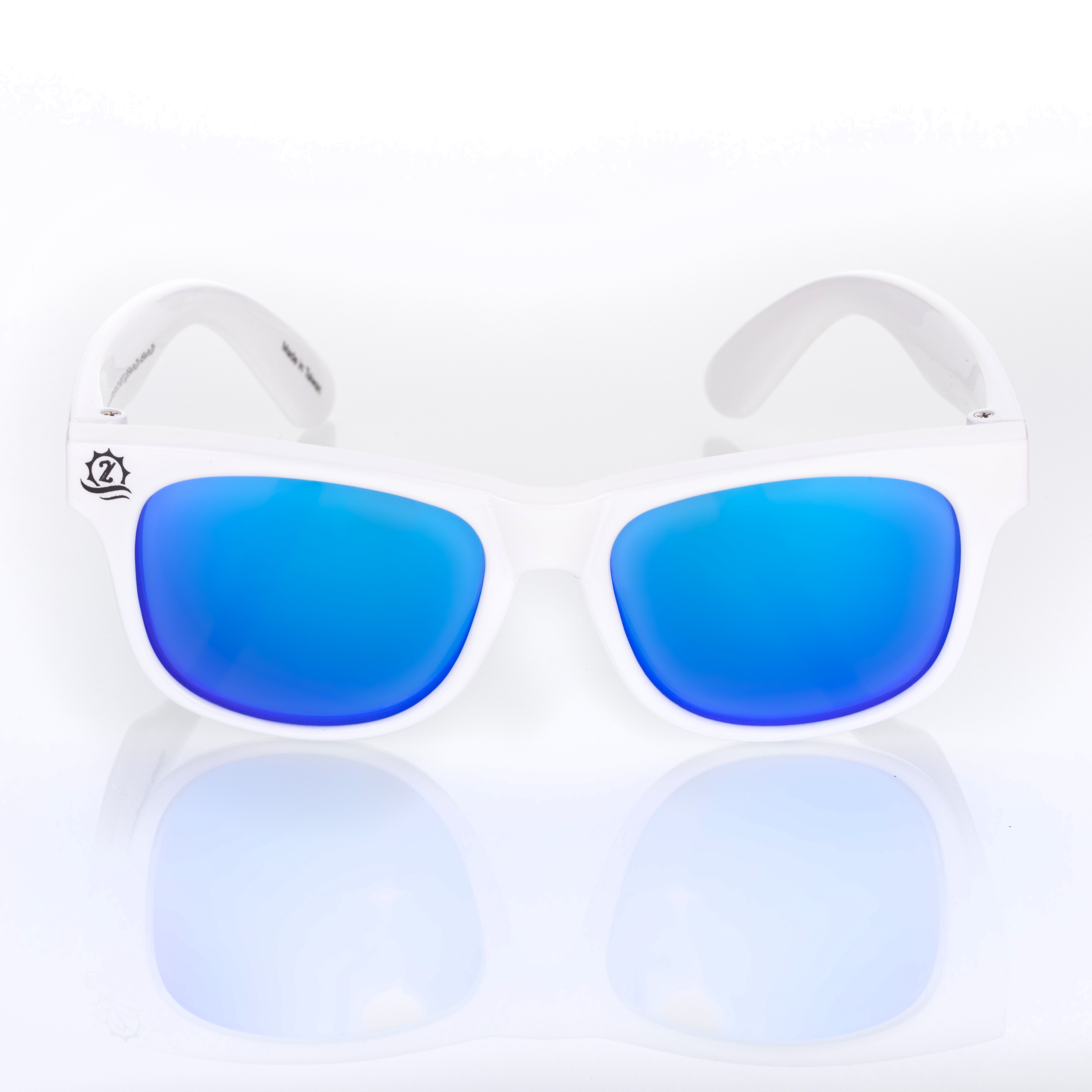 Kids Wayfarer Sunglasses - White-SwimZip UPF 50+ Sun Protective Swimwear & UV Zipper Rash Guards-pos15