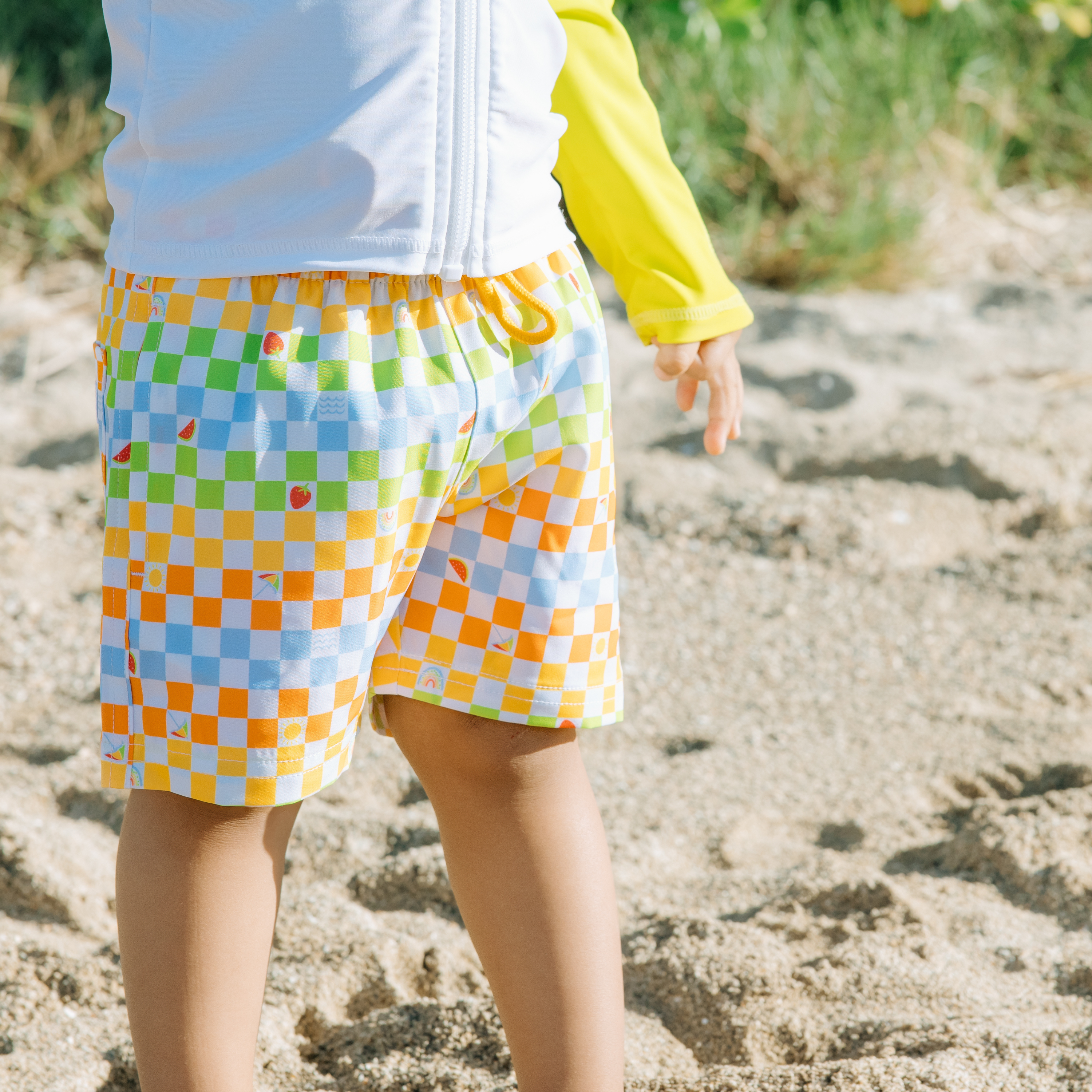 Boys Long Sleeve Zipper Rash Guard and Swim Trunk Set | "Gamified"-SwimZip UPF 50+ Sun Protective Swimwear & UV Zipper Rash Guards-pos7