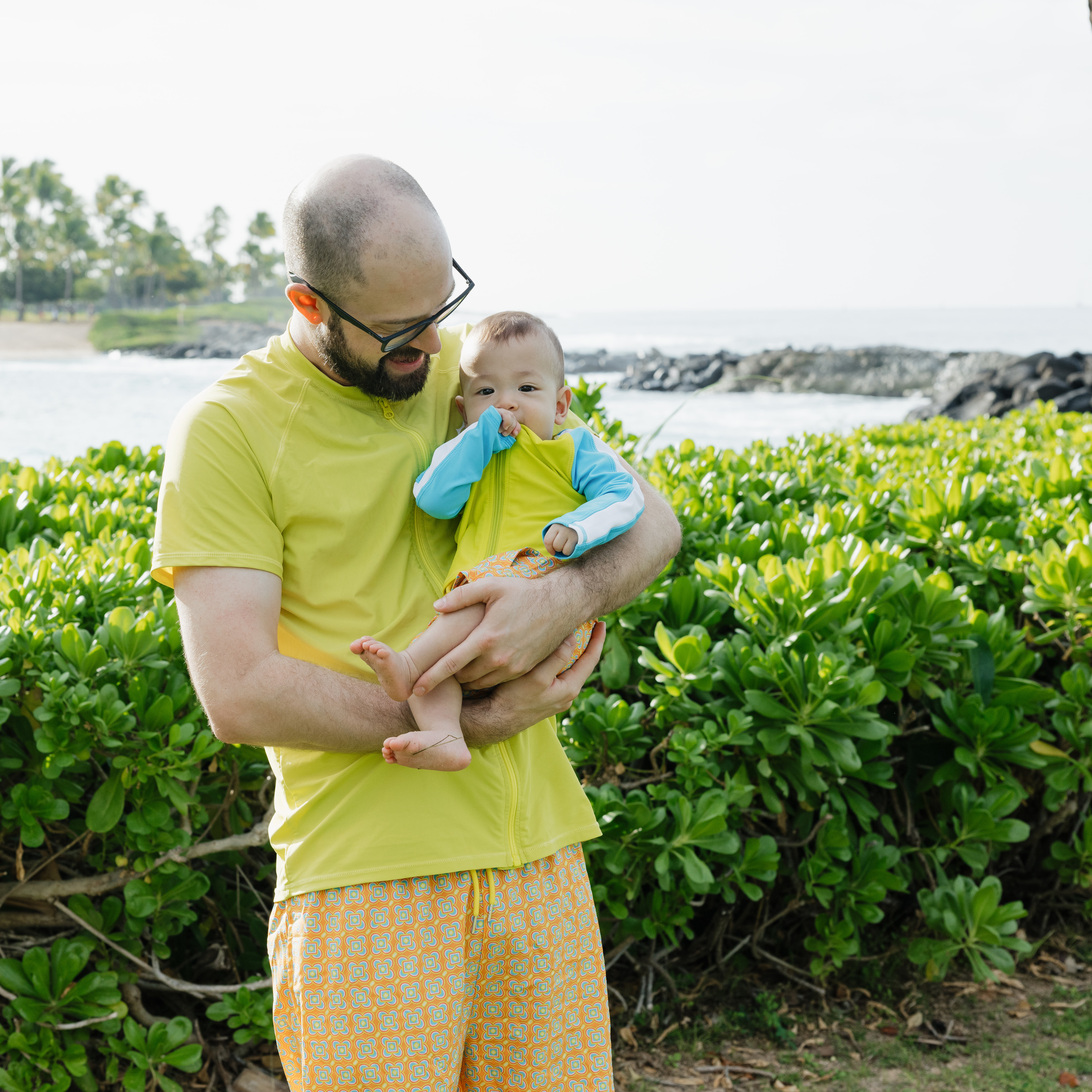 Boys Long Sleeve Zipper Rash Guard and Swim Trunk Set | "Kaleidoscope"-SwimZip UPF 50+ Sun Protective Swimwear & UV Zipper Rash Guards-pos9