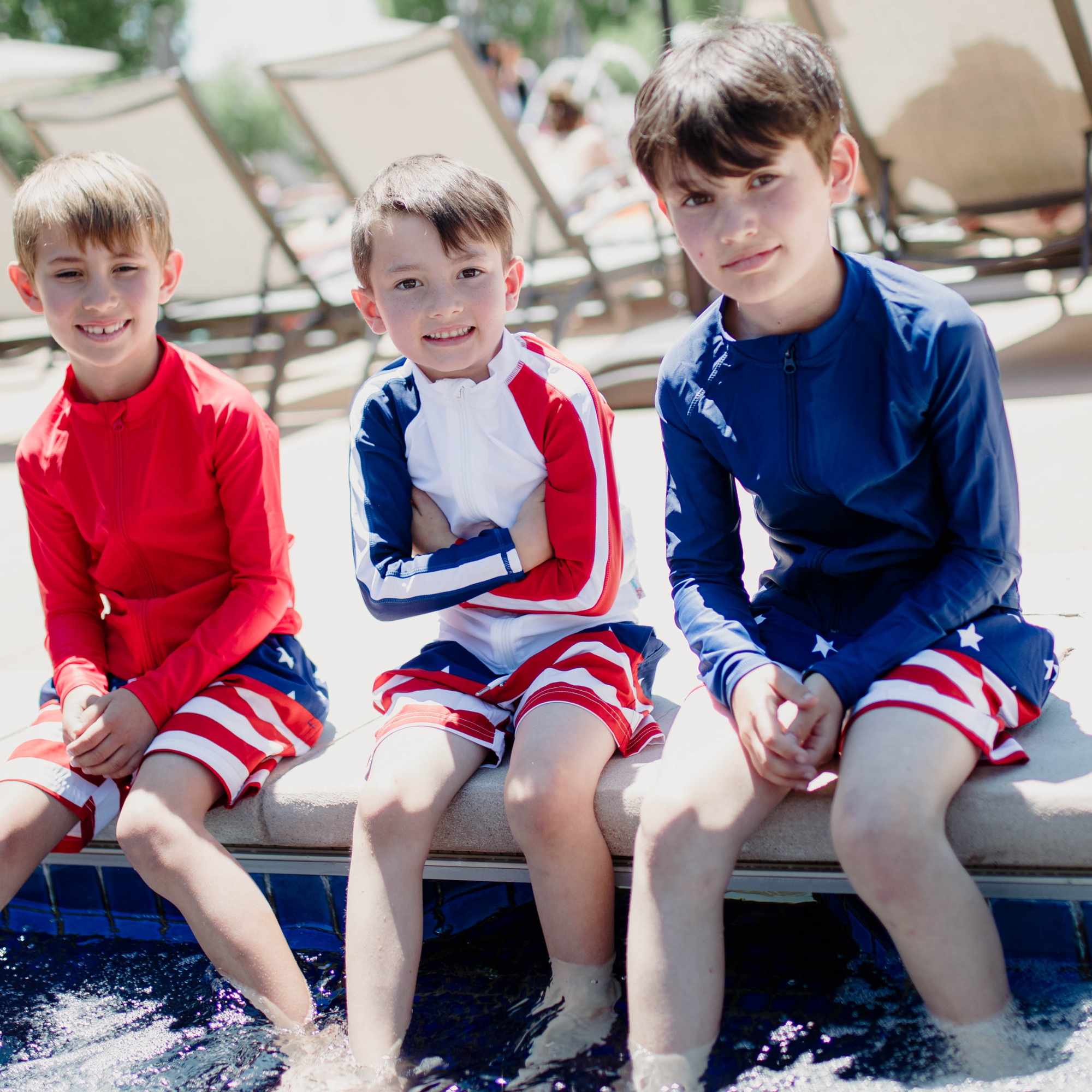 Kids UPF 50+ Long Sleeve Zipper Rash Guard Swim Shirt | "Navy"-SwimZip UPF 50+ Sun Protective Swimwear & UV Zipper Rash Guards-pos7