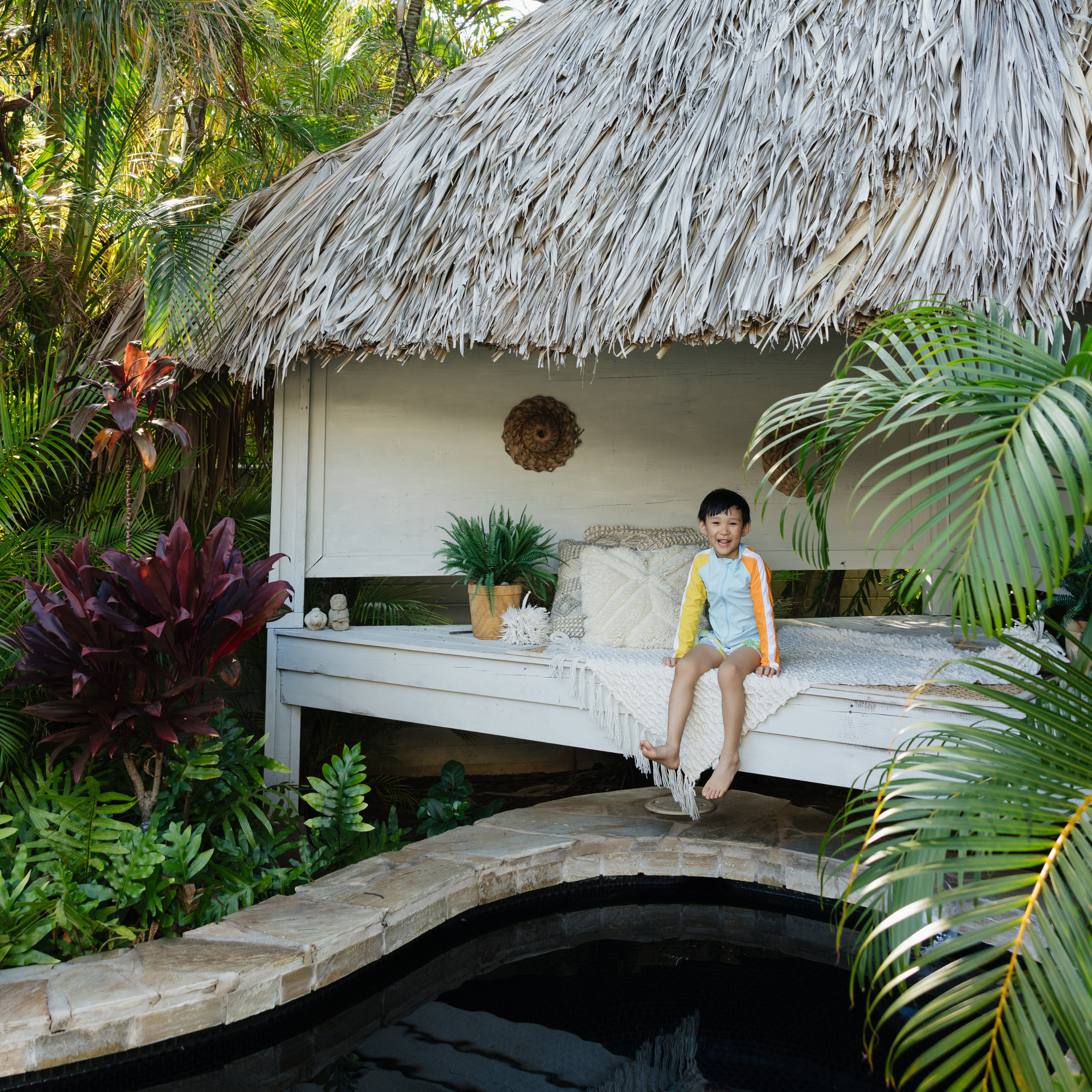 Boys Long Sleeve Zipper Rash Guard and Swim Trunk Set | "Sunshine"-SwimZip UPF 50+ Sun Protective Swimwear & UV Zipper Rash Guards-pos9