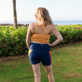 Women’s One Shoulder Crop Bikini Top | “Paradise Orange”-SwimZip UPF 50+ Sun Protective Swimwear & UV Zipper Rash Guards-pos10