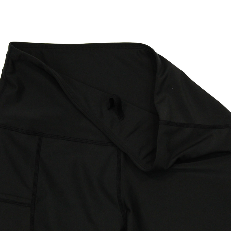 Women's Long Swim Bike Short with Pocket | “Black”-SwimZip UPF 50+ Sun Protective Swimwear & UV Zipper Rash Guards-pos10