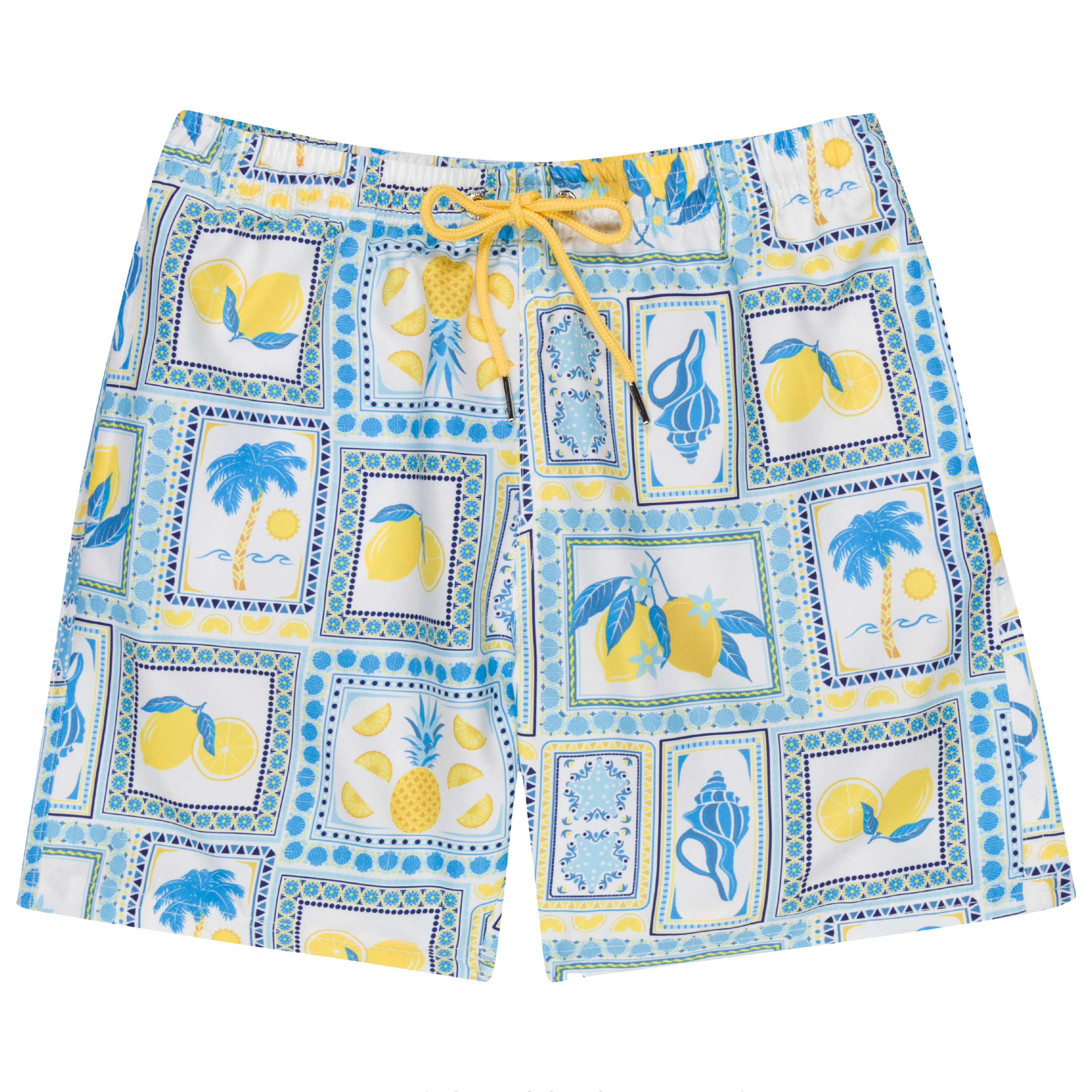 Boys yellow swim trunks on sale