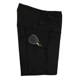 Women's Long Swim Bike Short with Pocket | “Black”-SwimZip UPF 50+ Sun Protective Swimwear & UV Zipper Rash Guards-pos11