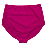 Women's High Waist Bikini Bottoms Ruched | "Fuchsia Festival"-SwimZip UPF 50+ Sun Protective Swimwear & UV Zipper Rash Guards-pos10