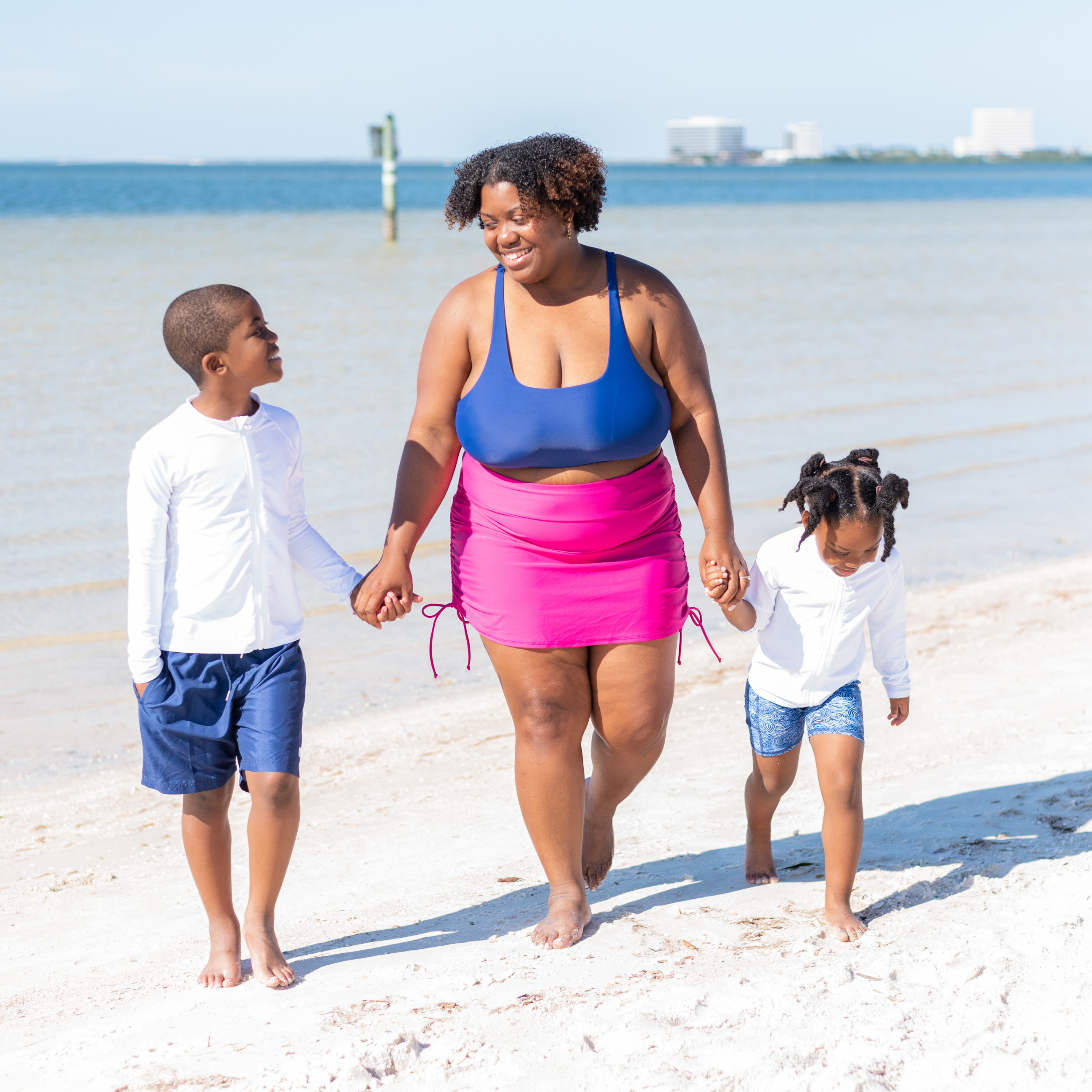 Swim top skirt womens