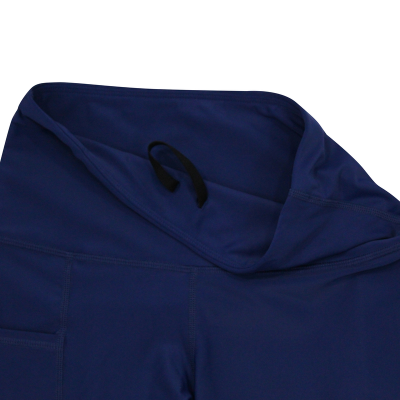 Women's Long Swim Bike Short with Pocket | “Navy”-SwimZip UPF 50+ Sun Protective Swimwear & UV Zipper Rash Guards-pos10