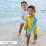 Kids Jammers Swim Shorts | "Sulphur Yellow"-SwimZip UPF 50+ Sun Protective Swimwear & UV Zipper Rash Guards-pos2