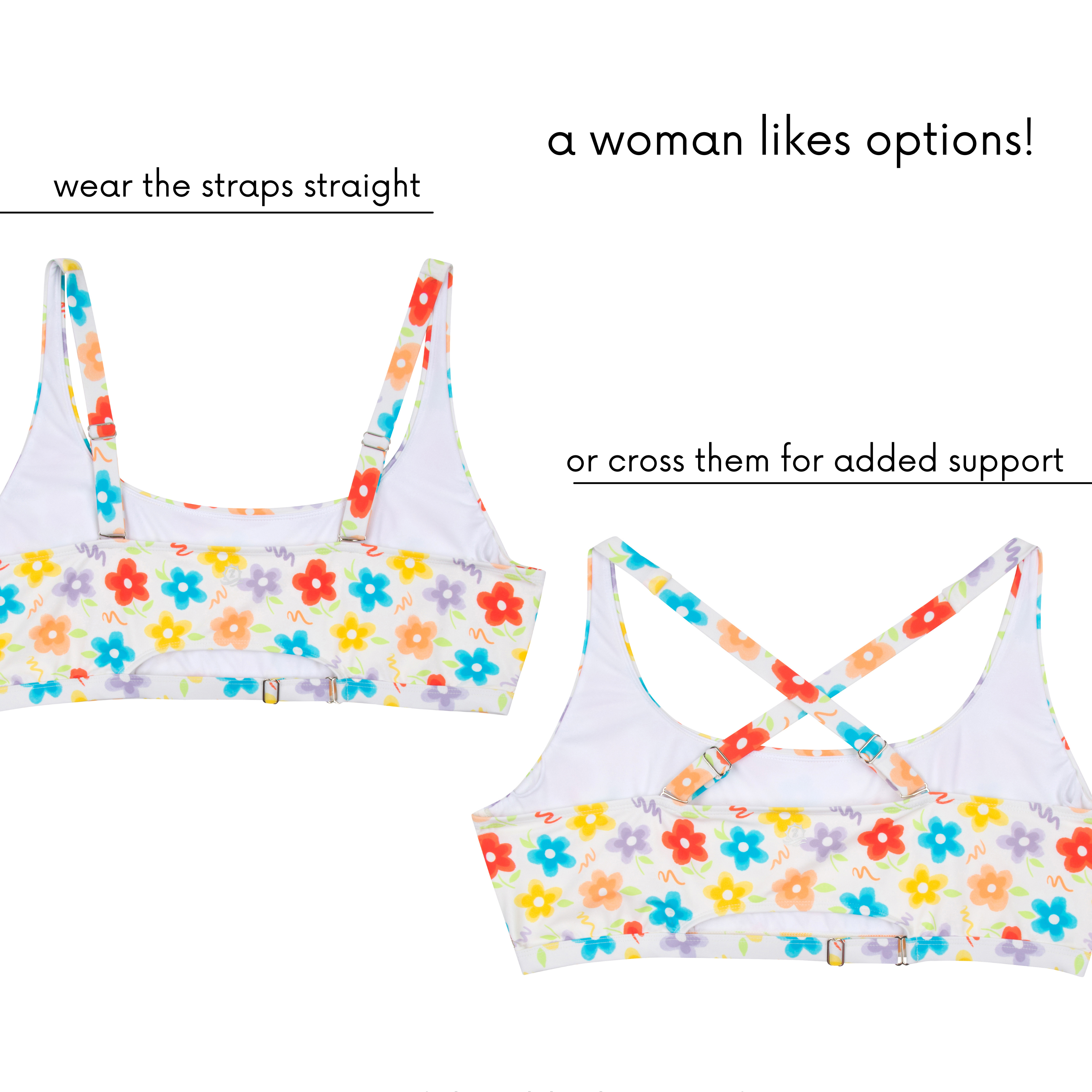 Women's Scoop Neck Bikini Top Plus Size | "Blossom"-SwimZip UPF 50+ Sun Protective Swimwear & UV Zipper Rash Guards-pos4