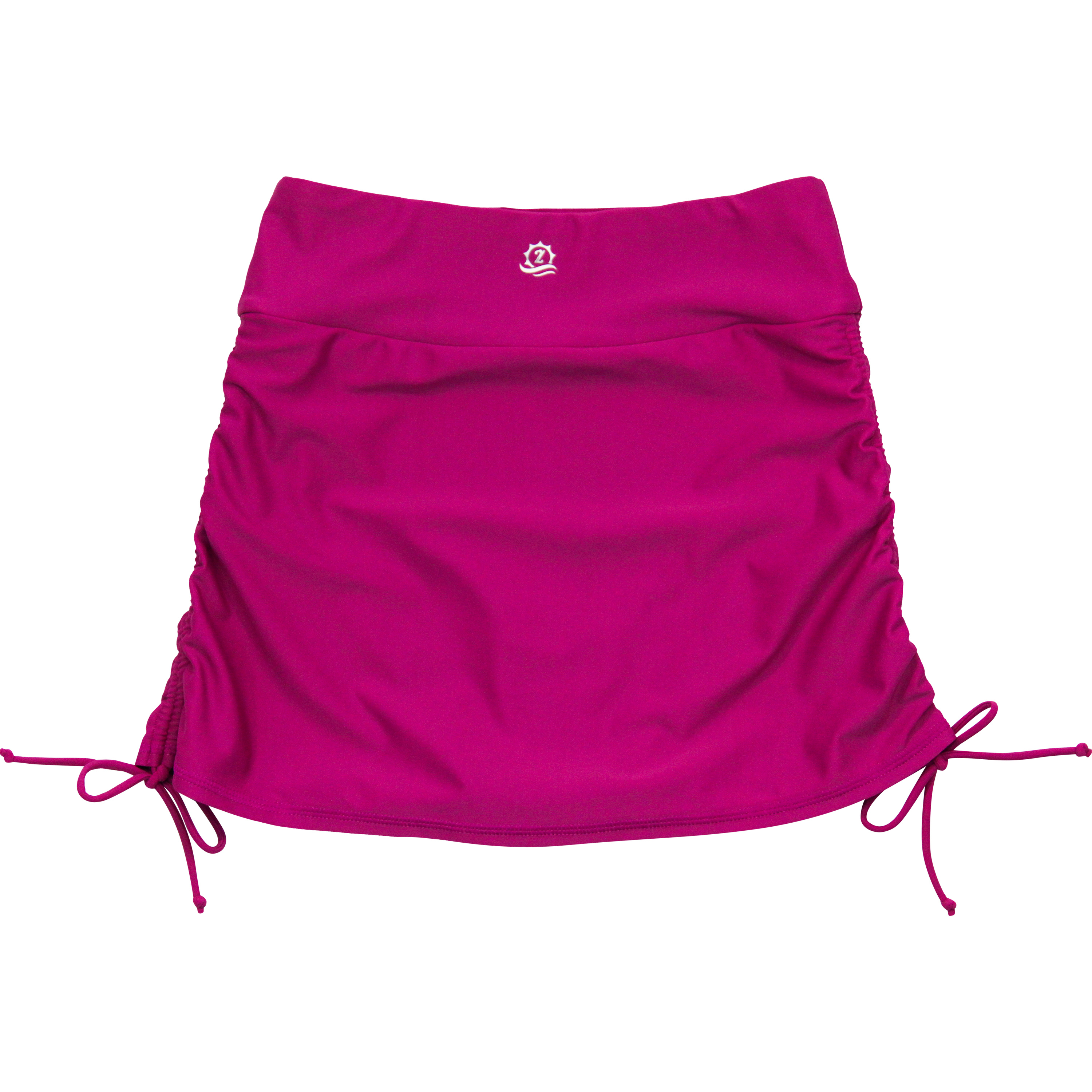 Women's Adjustable Swim Skirt Swim Bottom | "Fuchsia"-SwimZip UPF 50+ Sun Protective Swimwear & UV Zipper Rash Guards-pos12