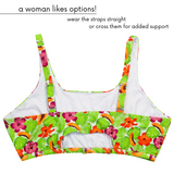Women's Scoop Neck Bikini Top Plus Size | "Hibiscus"-SwimZip UPF 50+ Sun Protective Swimwear & UV Zipper Rash Guards-pos7