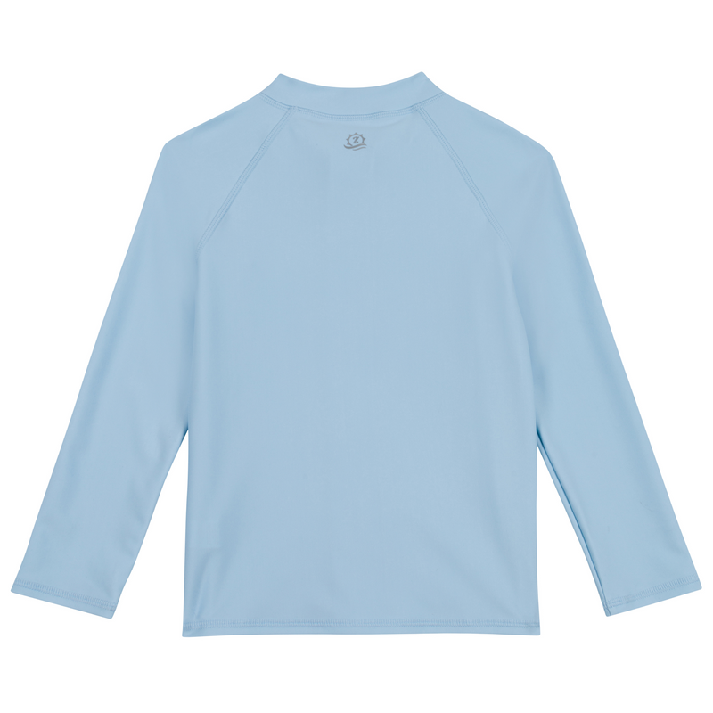 Kids UPF 50+ Long Sleeve Zipper Rash Guard Swim Shirt | "Dream Blue"-SwimZip UPF 50+ Sun Protective Swimwear & UV Zipper Rash Guards-pos6