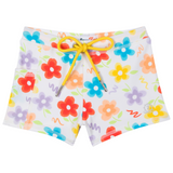 Kids Euro Swim Shorties | "Blossom"-6-12 Month-Blossom-SwimZip UPF 50+ Sun Protective Swimwear & UV Zipper Rash Guards-pos1