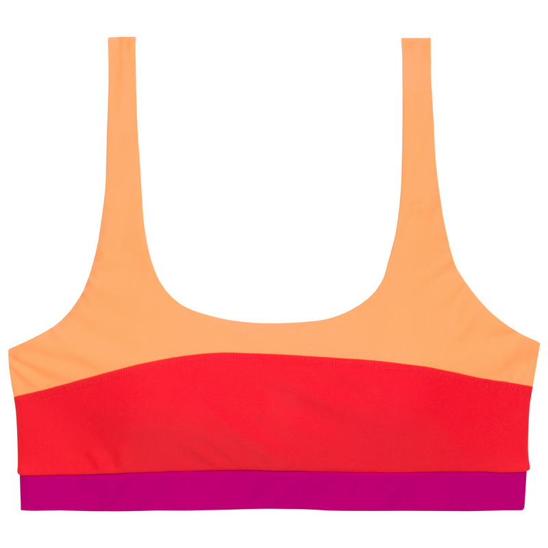 Women's Scoop Neck Bikini Top | "Color Pop"-XS-Color Pop-SwimZip UPF 50+ Sun Protective Swimwear & UV Zipper Rash Guards-pos1