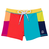 Kids Euro Swim Shorties | "Color Pop"-6-12 Month-Color Pop-SwimZip UPF 50+ Sun Protective Swimwear & UV Zipper Rash Guards-pos1