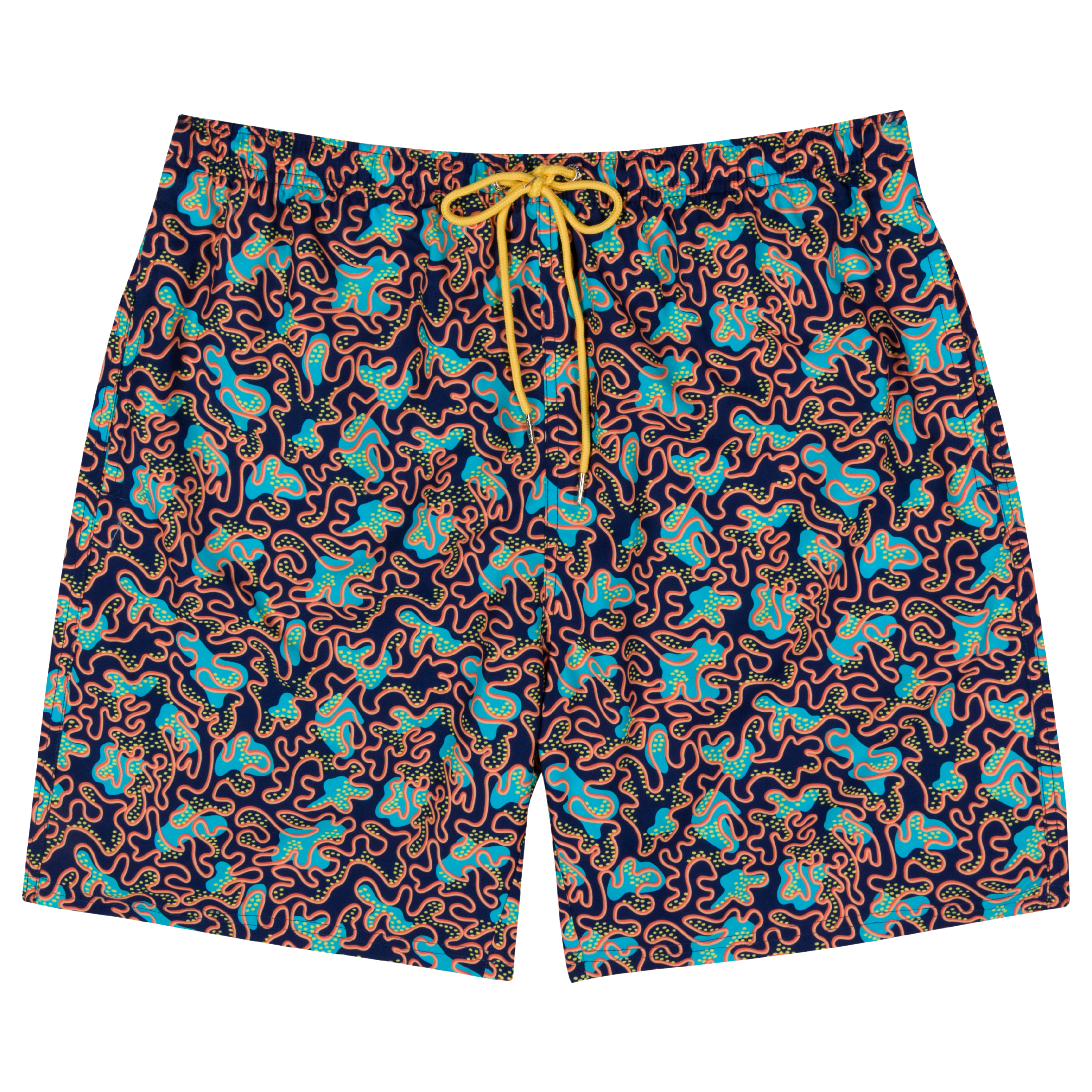 Men's 8" Swim Trunks Boxer Brief Liner | "Deep Dive"-SwimZip UPF 50+ Sun Protective Swimwear & UV Zipper Rash Guards-pos1
